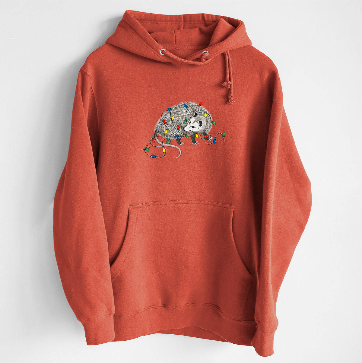 Christmas Opossum - Heavyweight Fleece Hoodie
