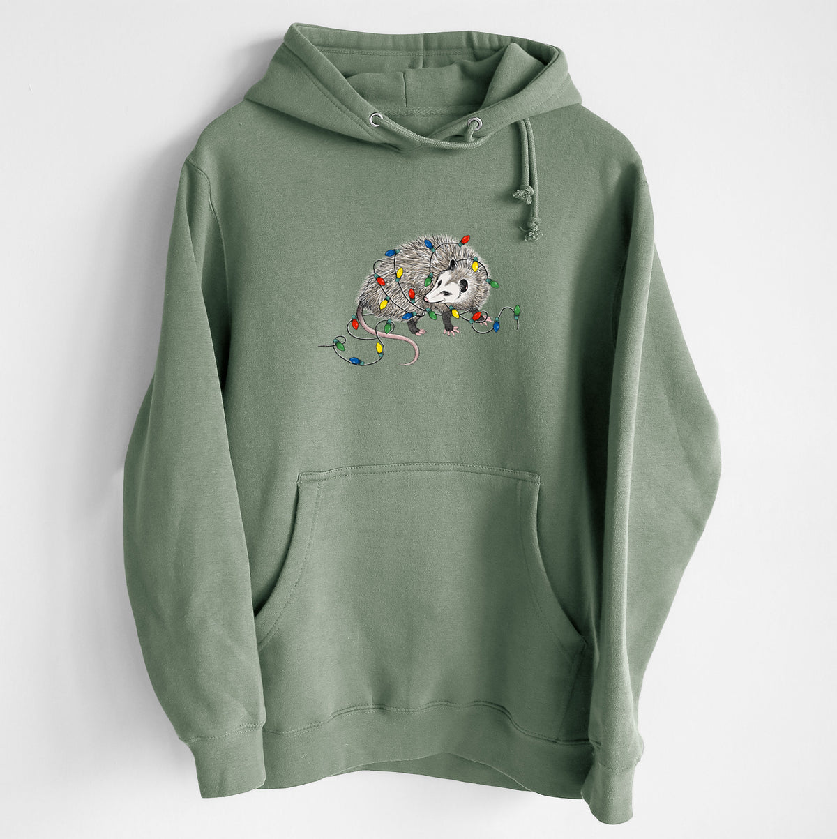 Christmas Opossum - Heavyweight Fleece Hoodie