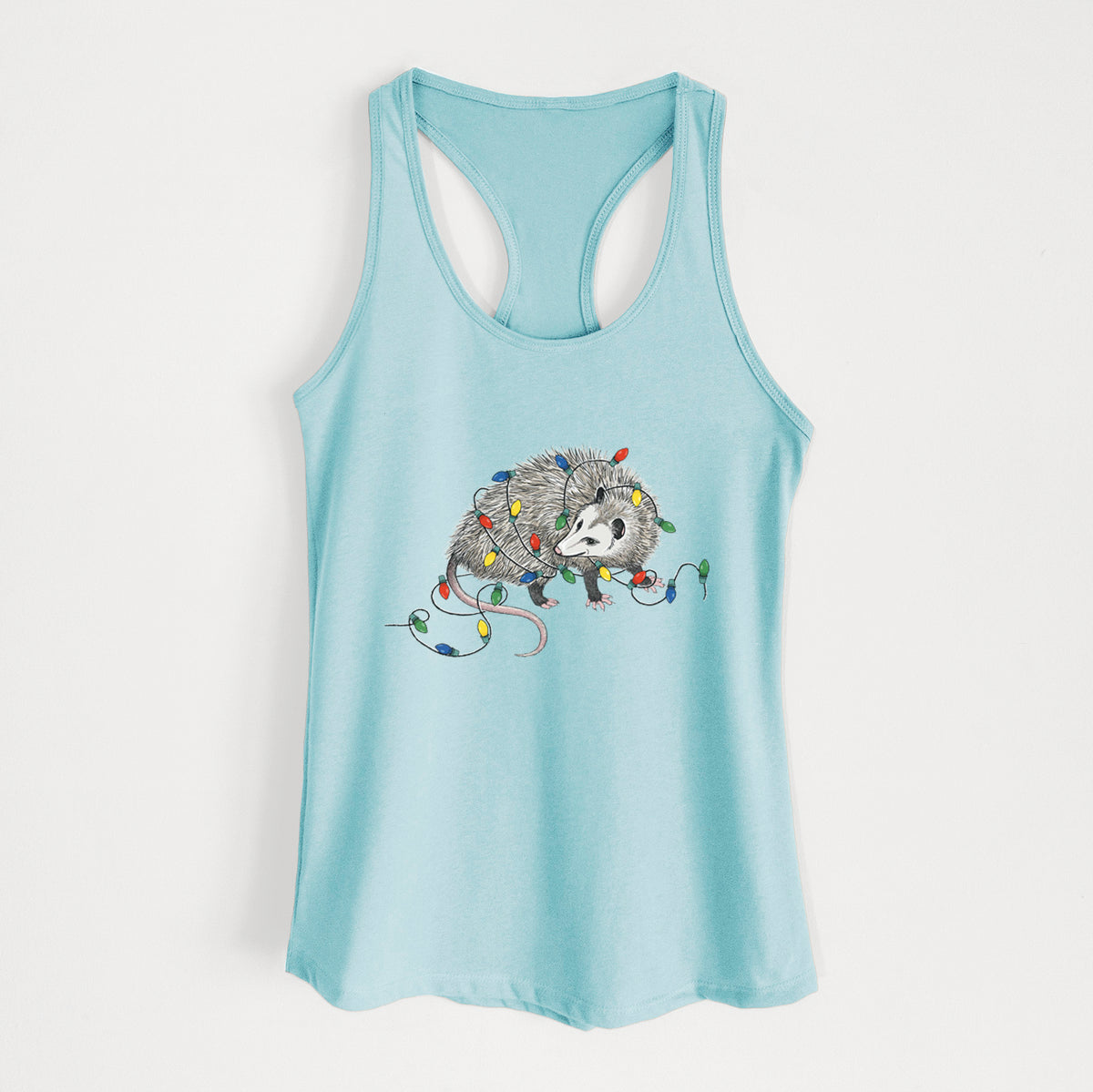 Christmas Opossum - Women&#39;s Racerback Tanktop