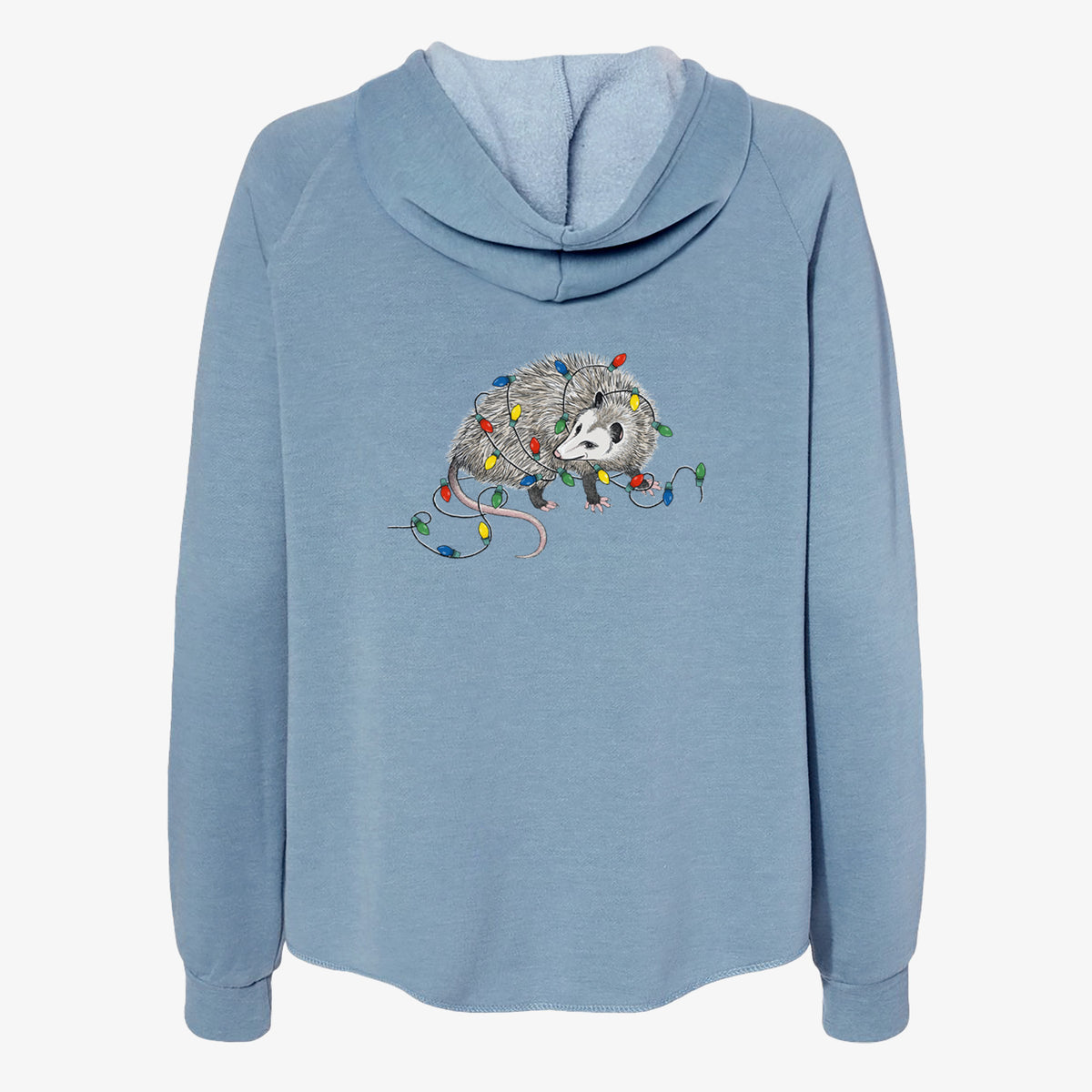 Christmas Opossum - Women&#39;s Cali Wave Zip-Up Sweatshirt