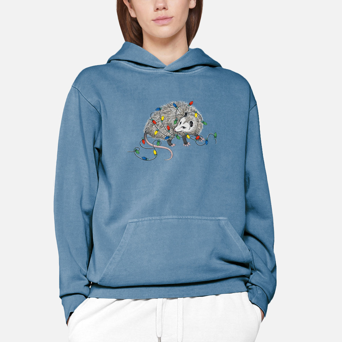 Christmas Opossum  - Urban Heavyweight Hoodie