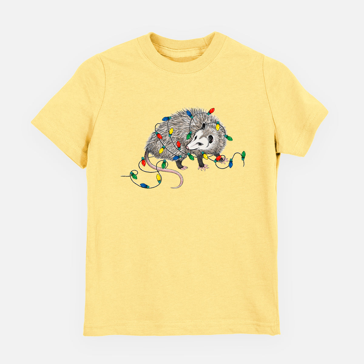 Christmas Opossum - Toddler/Youth Shirt in Butter