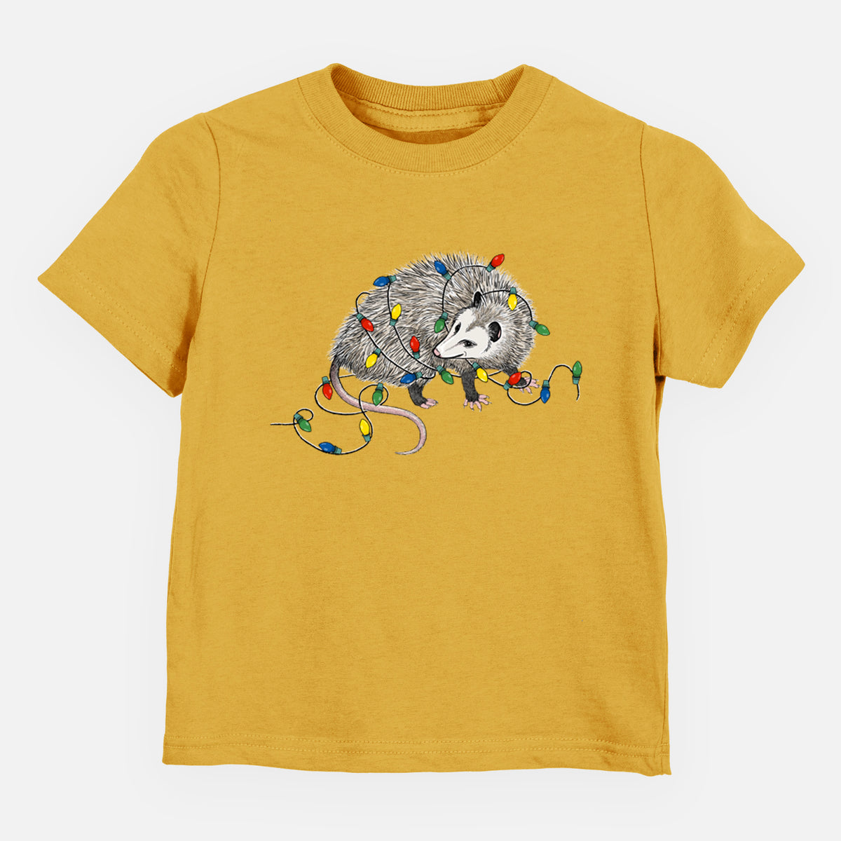 Christmas Opossum - Toddler/Youth Shirt in Honeycomb
