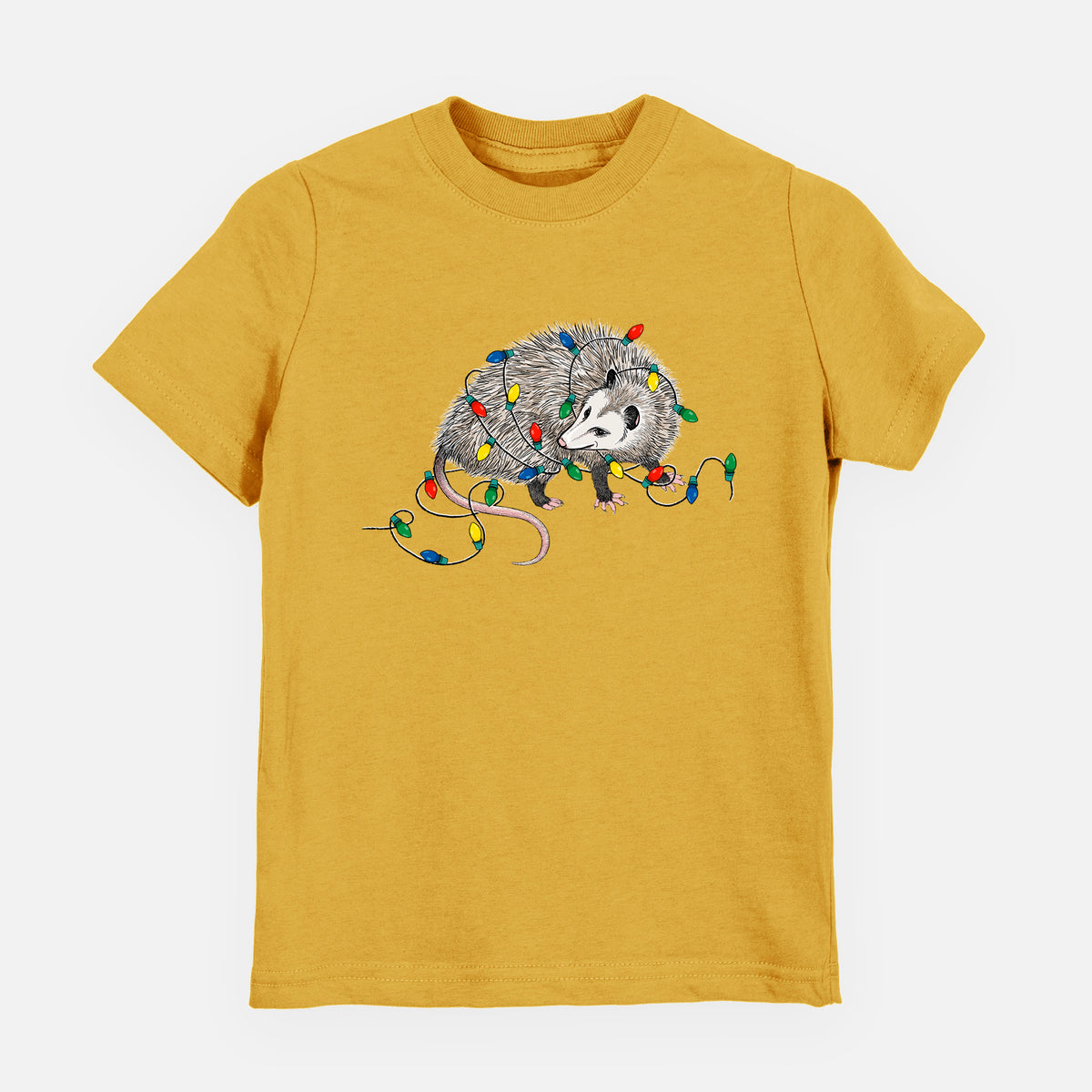 Christmas Opossum - Toddler/Youth Shirt in Honeycomb