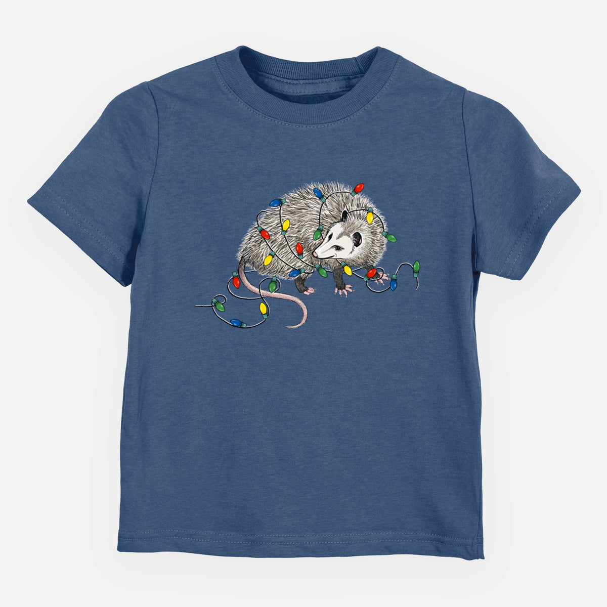 Christmas Opossum - Toddler/Youth Shirt in Indigo