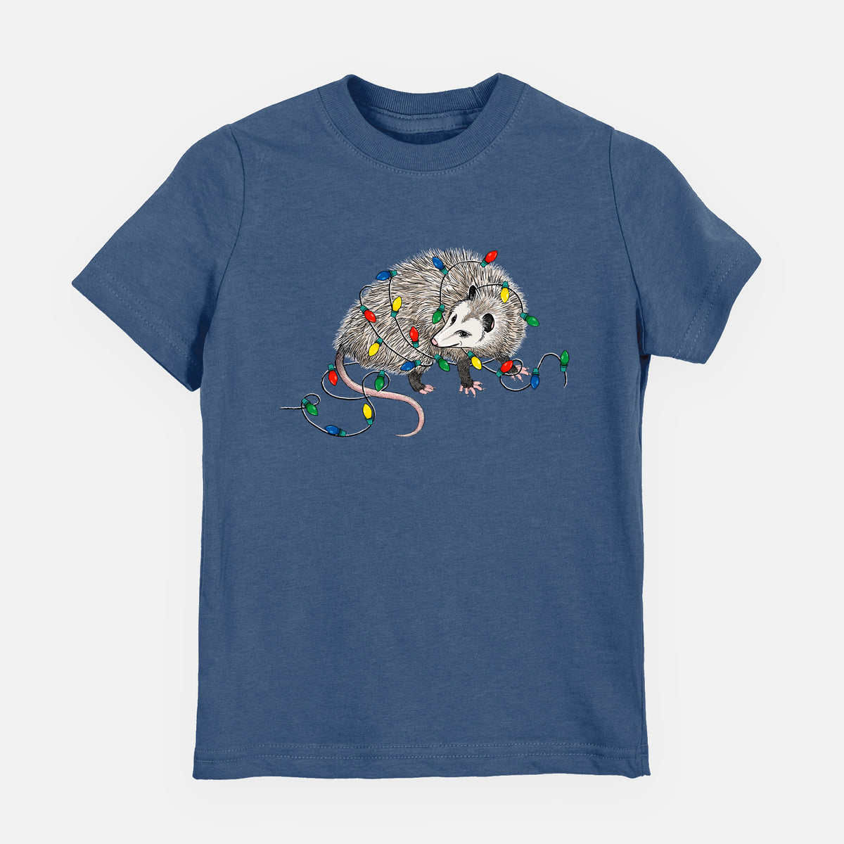 Christmas Opossum - Toddler/Youth Shirt in Indigo