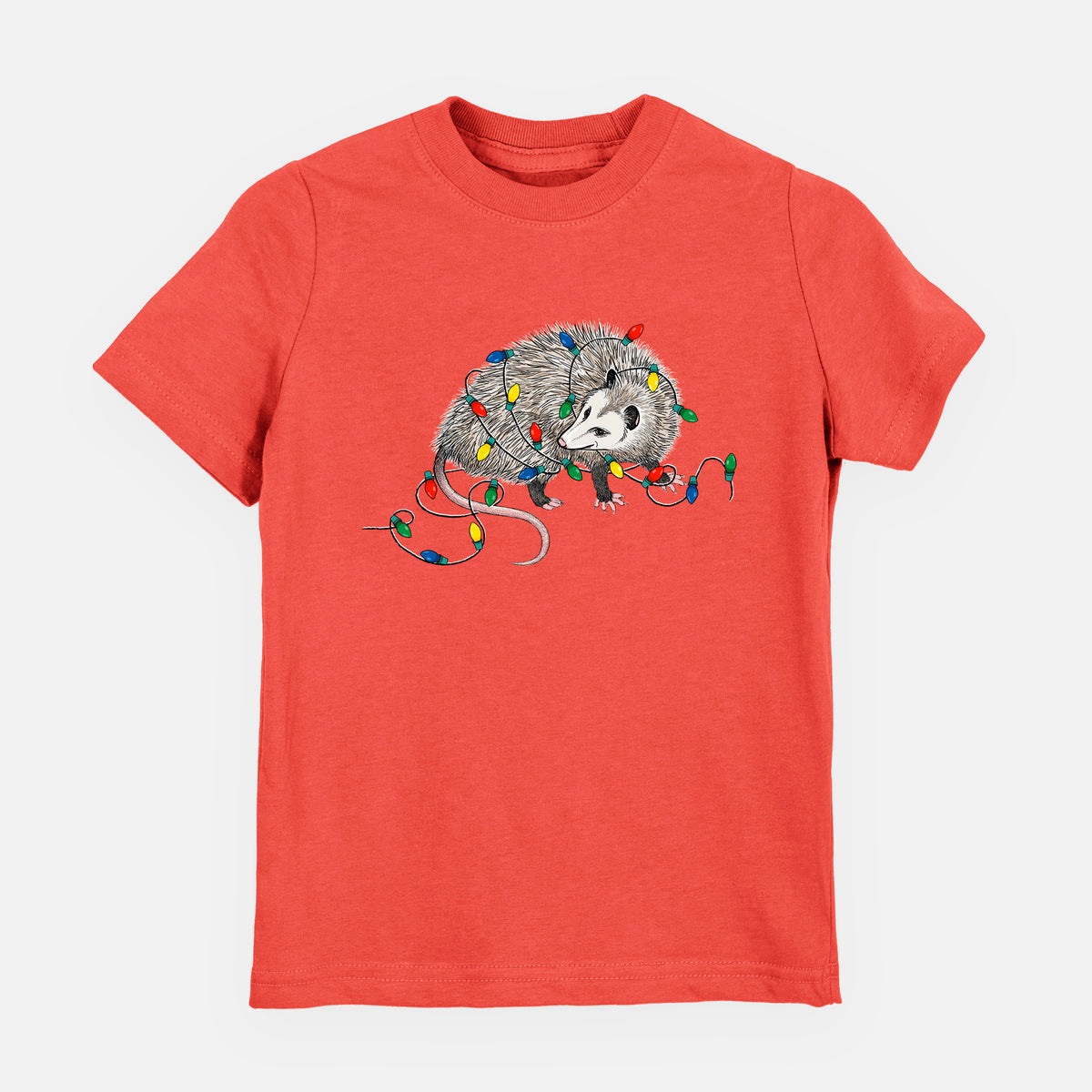 Christmas Opossum - Toddler/Youth Shirt in Passionfruit