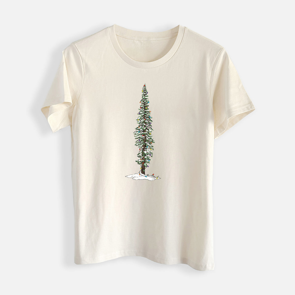 Christmas Redwood Tree - Womens Everyday Maple Tee