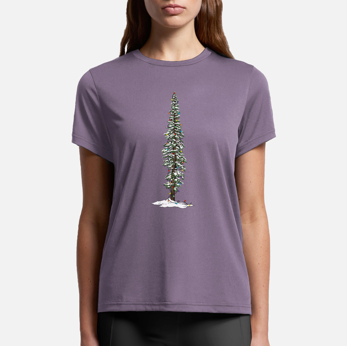 Christmas Redwood Tree - Womens Everyday Maple Tee