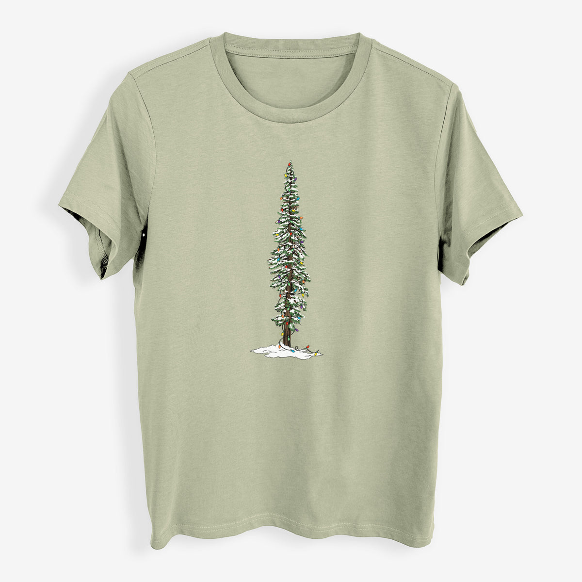 Christmas Redwood Tree - Womens Everyday Maple Tee