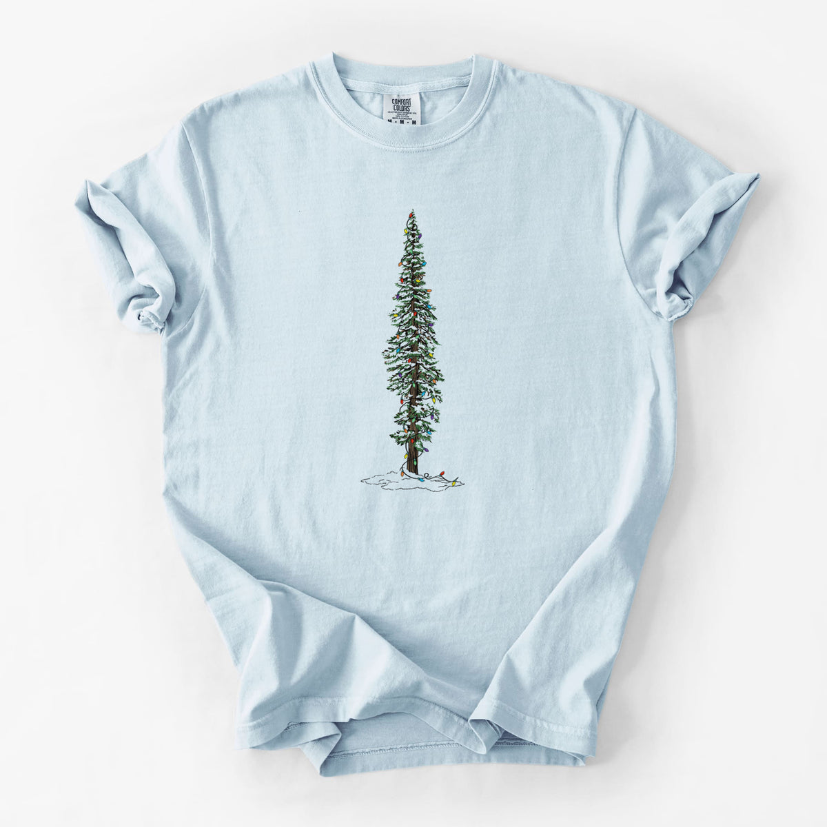 Christmas Redwood Tree - Unisex Comfort Colors Garment-Dyed Heavyweight T-shirt