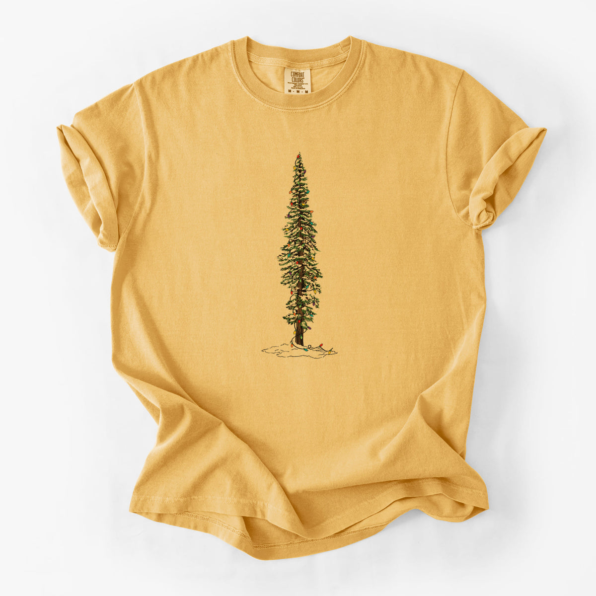Christmas Redwood Tree - Unisex Comfort Colors Garment-Dyed Heavyweight T-shirt