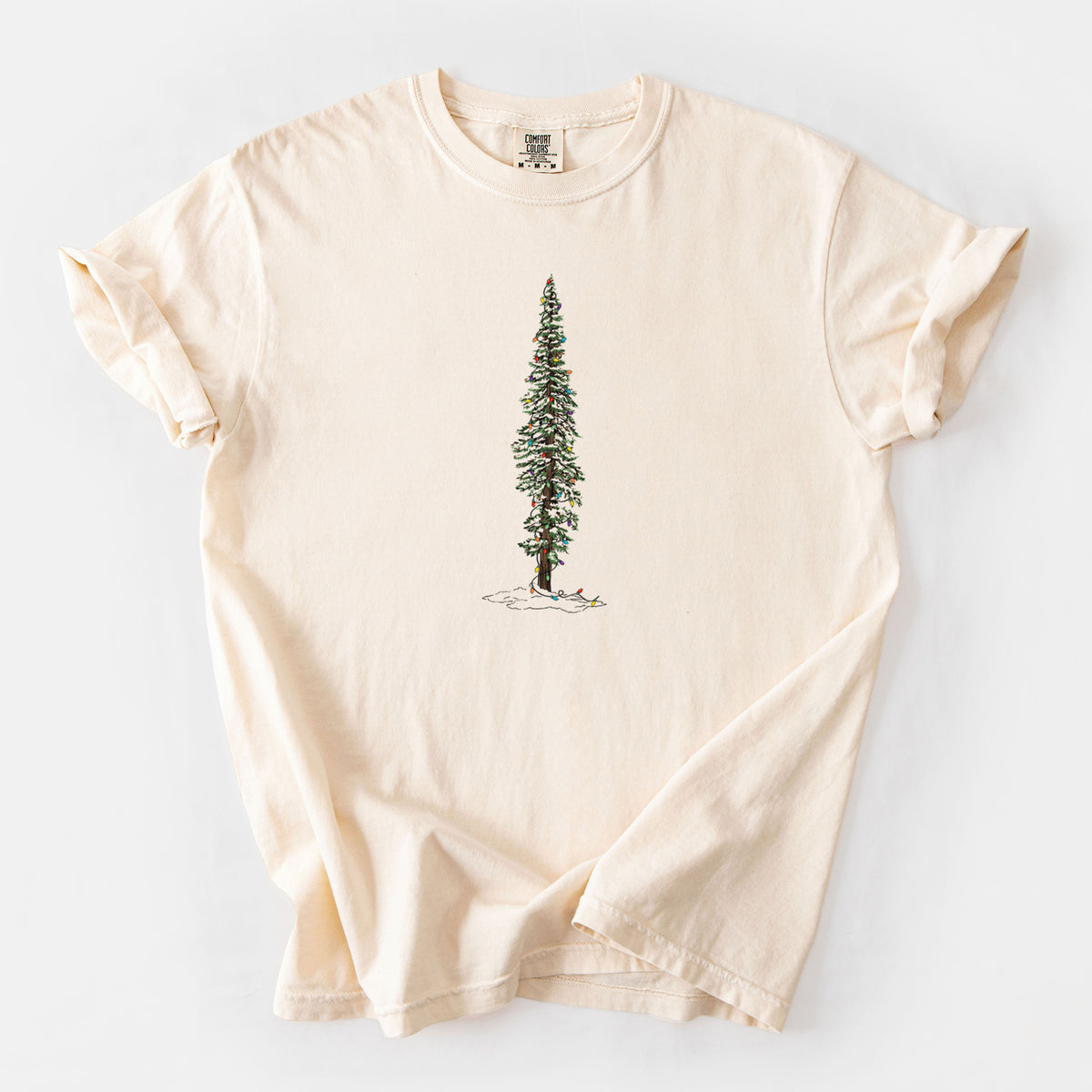Christmas Redwood Tree - Unisex Comfort Colors Garment-Dyed Heavyweight T-shirt