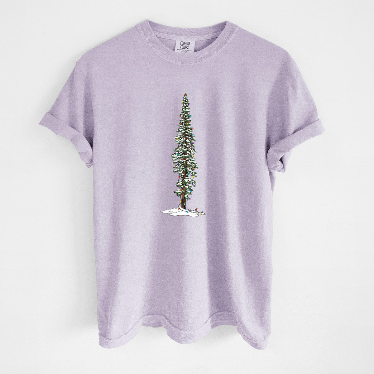 Christmas Redwood Tree - Unisex Comfort Colors Garment-Dyed Heavyweight T-shirt