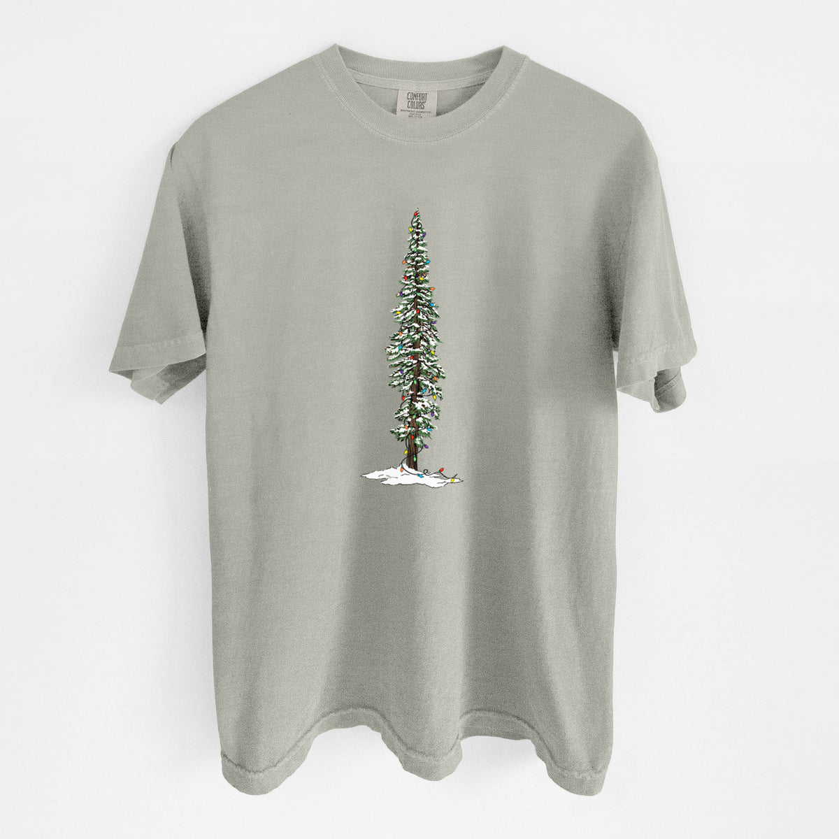 Christmas Redwood Tree - Unisex Comfort Colors Garment-Dyed Heavyweight T-shirt