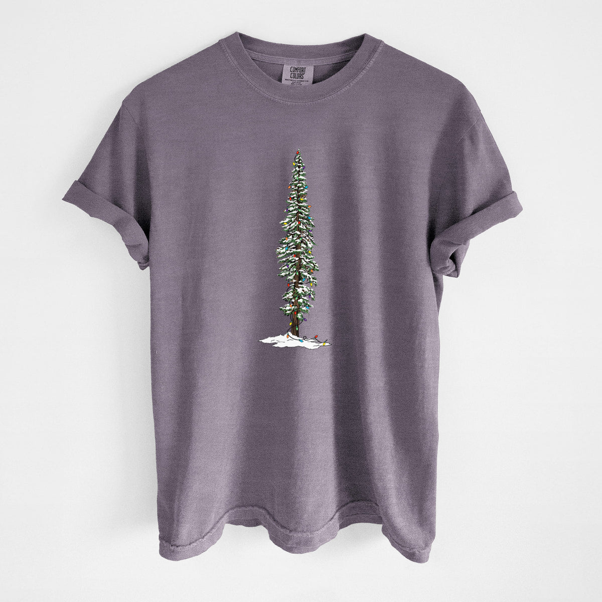 Christmas Redwood Tree - Unisex Comfort Colors Garment-Dyed Heavyweight T-shirt