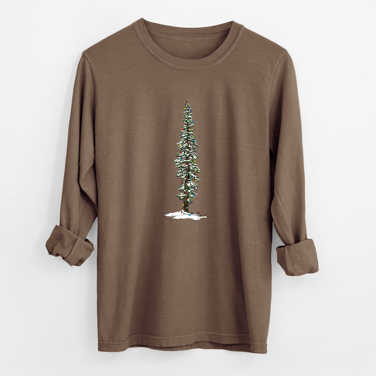 Christmas Redwood Tree - Unisex Comfort Colors 100% Cotton Long Sleeve