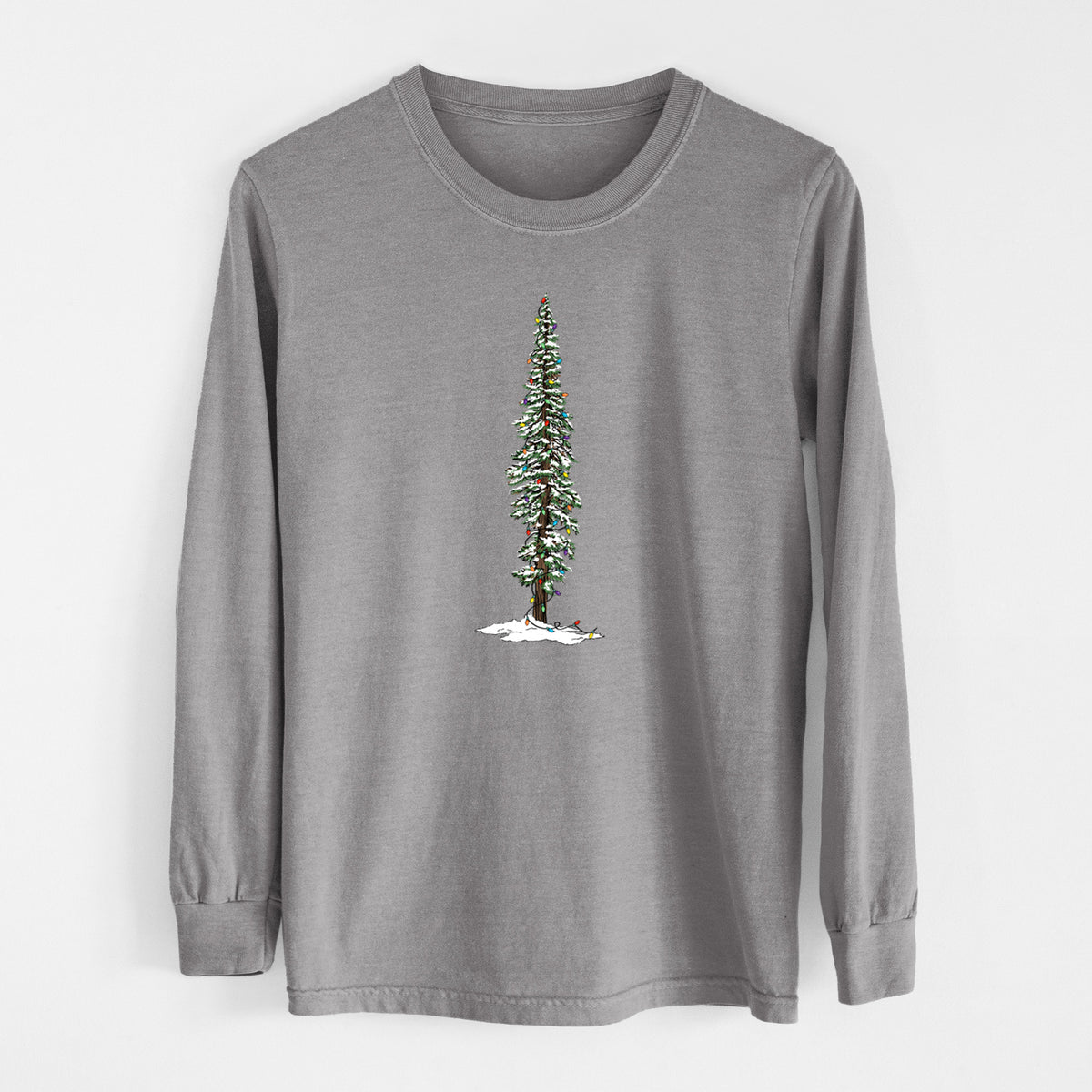 Christmas Redwood Tree - Unisex Comfort Colors 100% Cotton Long Sleeve