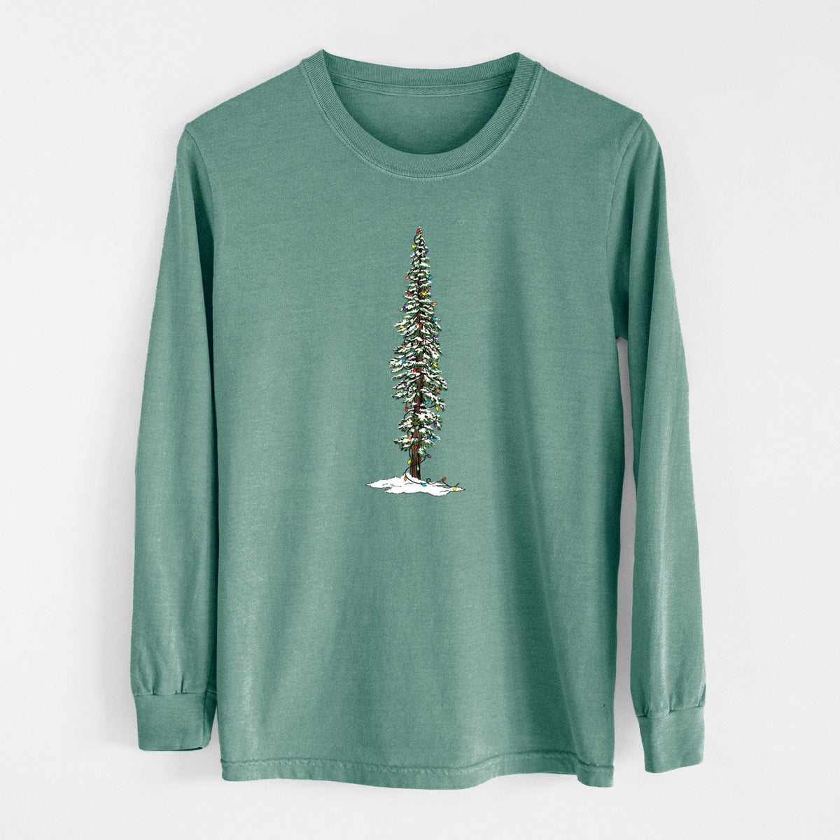 Christmas Redwood Tree - Unisex Comfort Colors 100% Cotton Long Sleeve