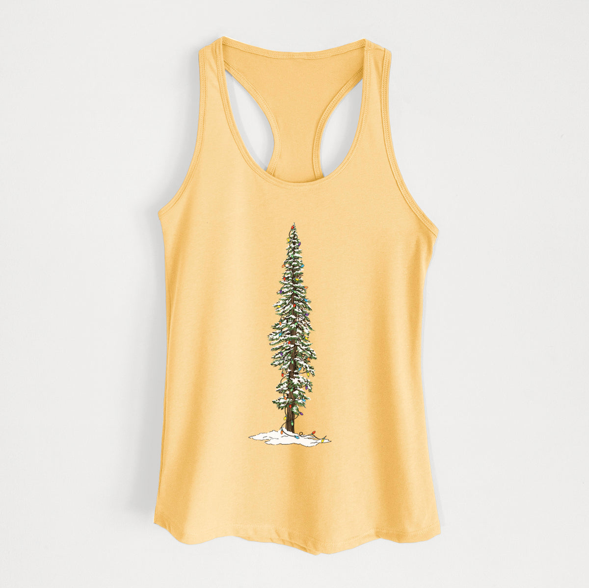 Christmas Redwood Tree - Women&#39;s Racerback Tanktop