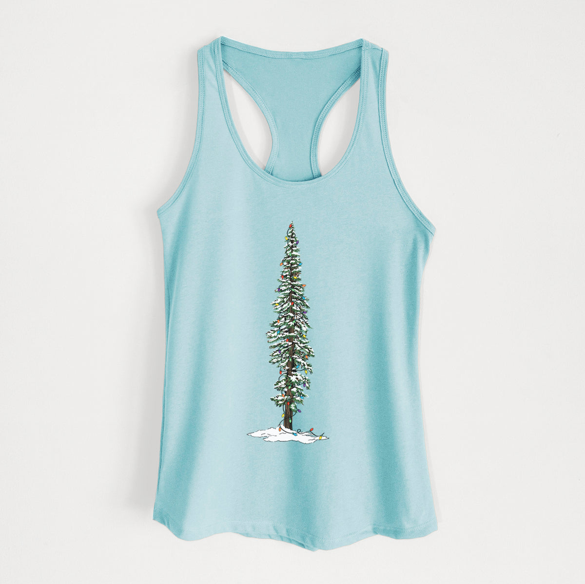 Christmas Redwood Tree - Women&#39;s Racerback Tanktop