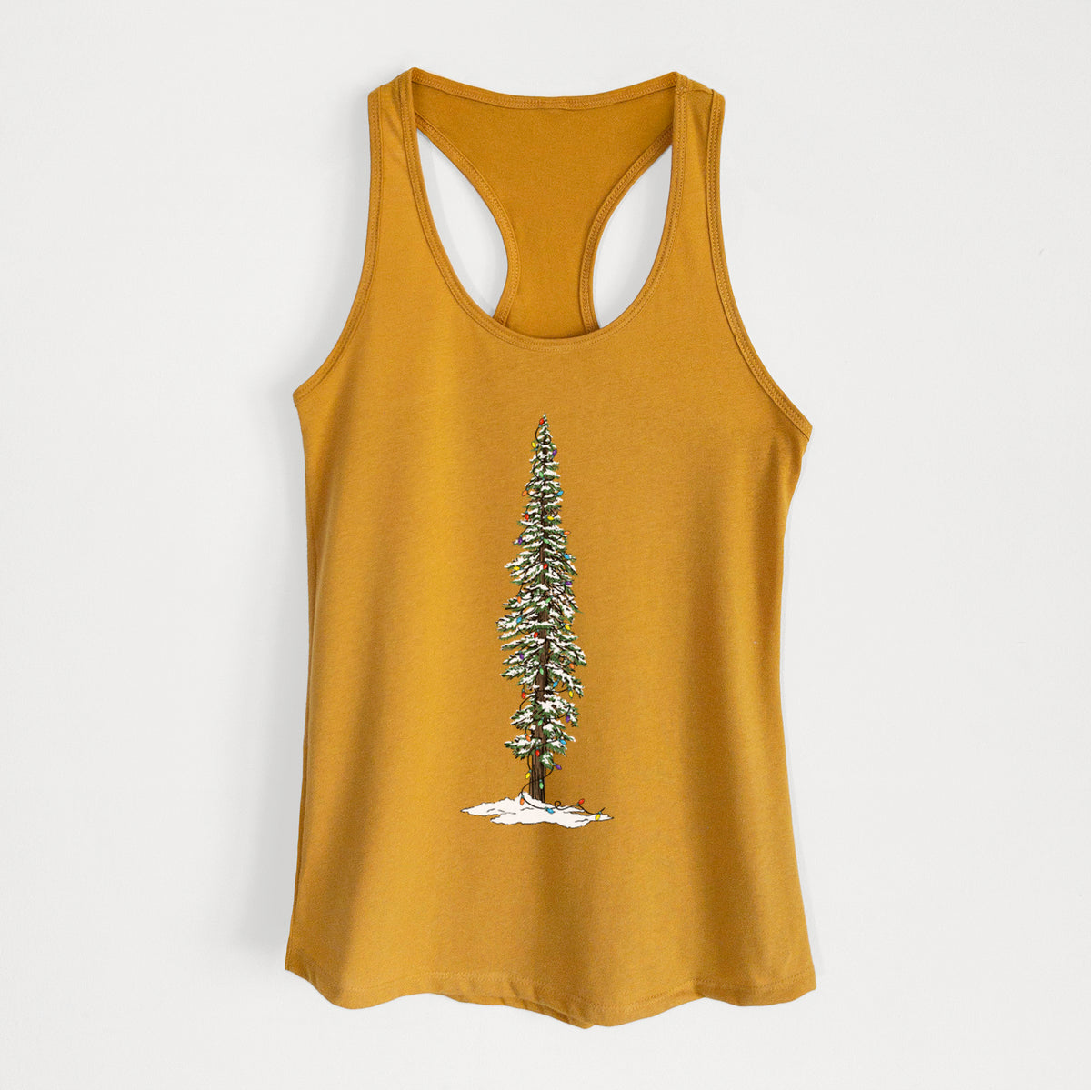 Christmas Redwood Tree - Women&#39;s Racerback Tanktop