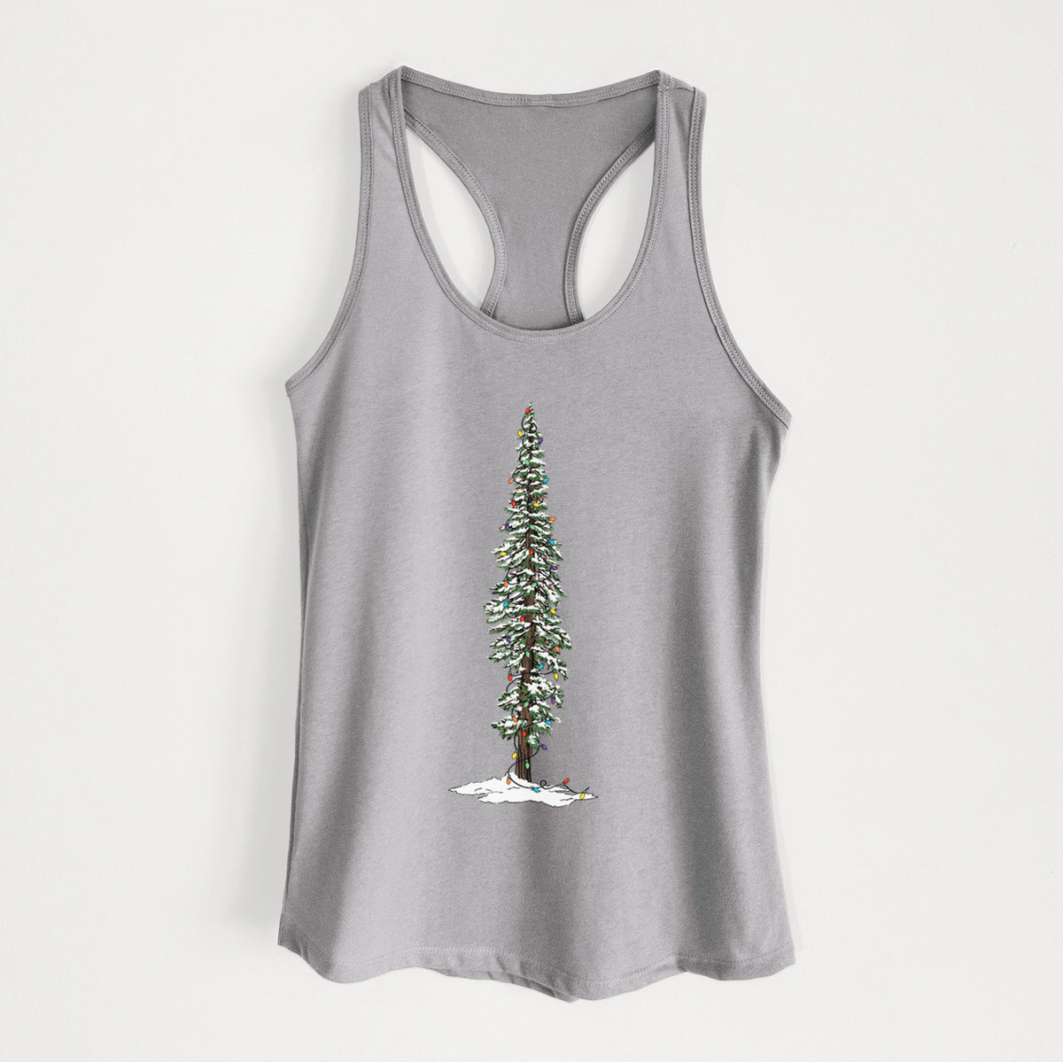 Christmas Redwood Tree - Women&#39;s Racerback Tanktop