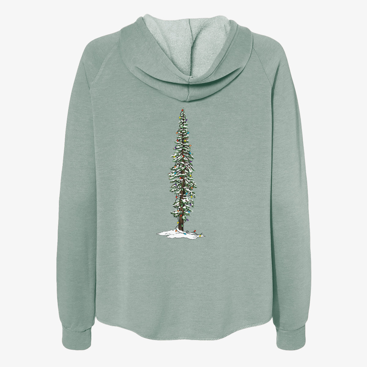 Christmas Redwood Tree - Women&#39;s Cali Wave Zip-Up Sweatshirt