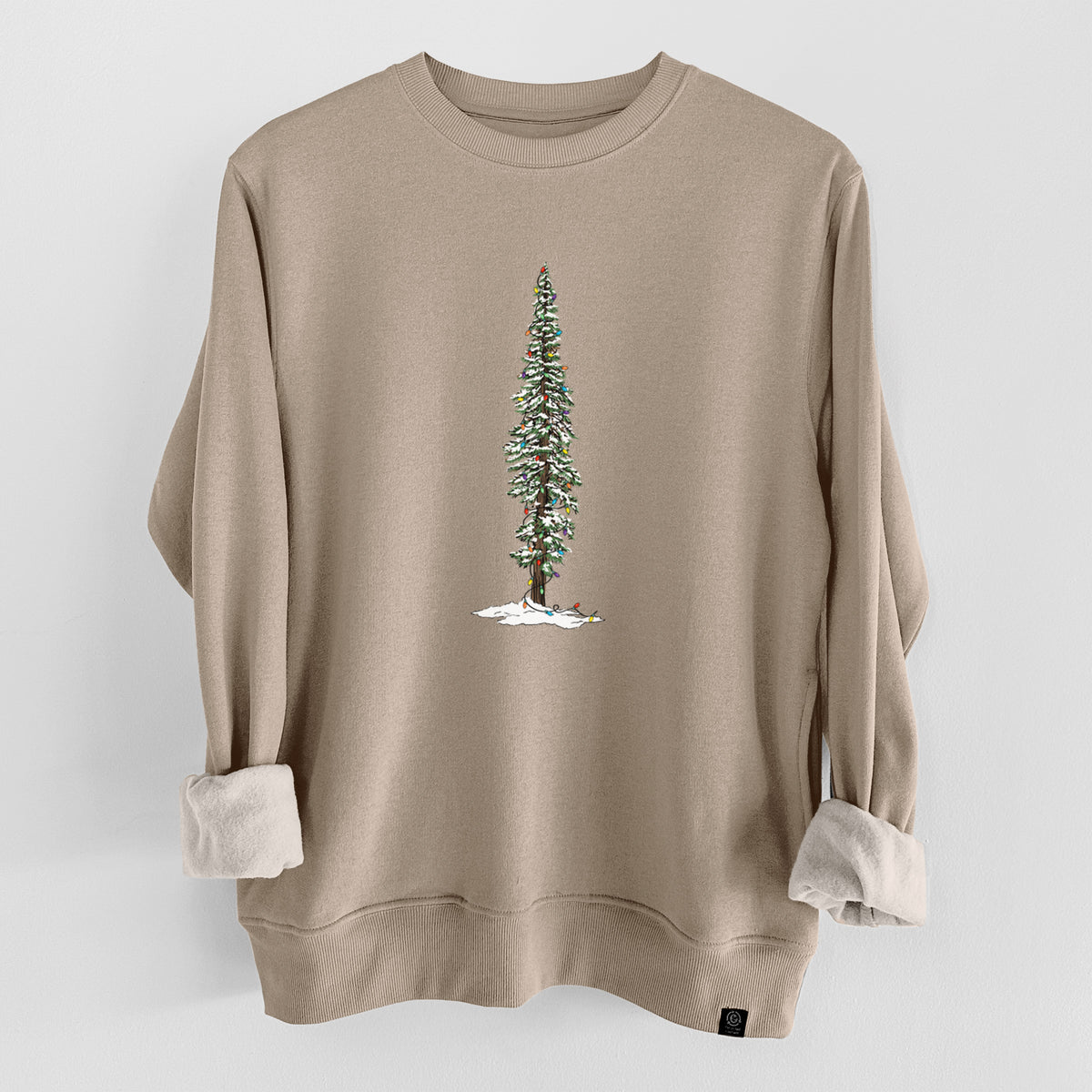 Christmas Redwood Tree  - Unisex Reclaimed Crewneck Sweatshirt