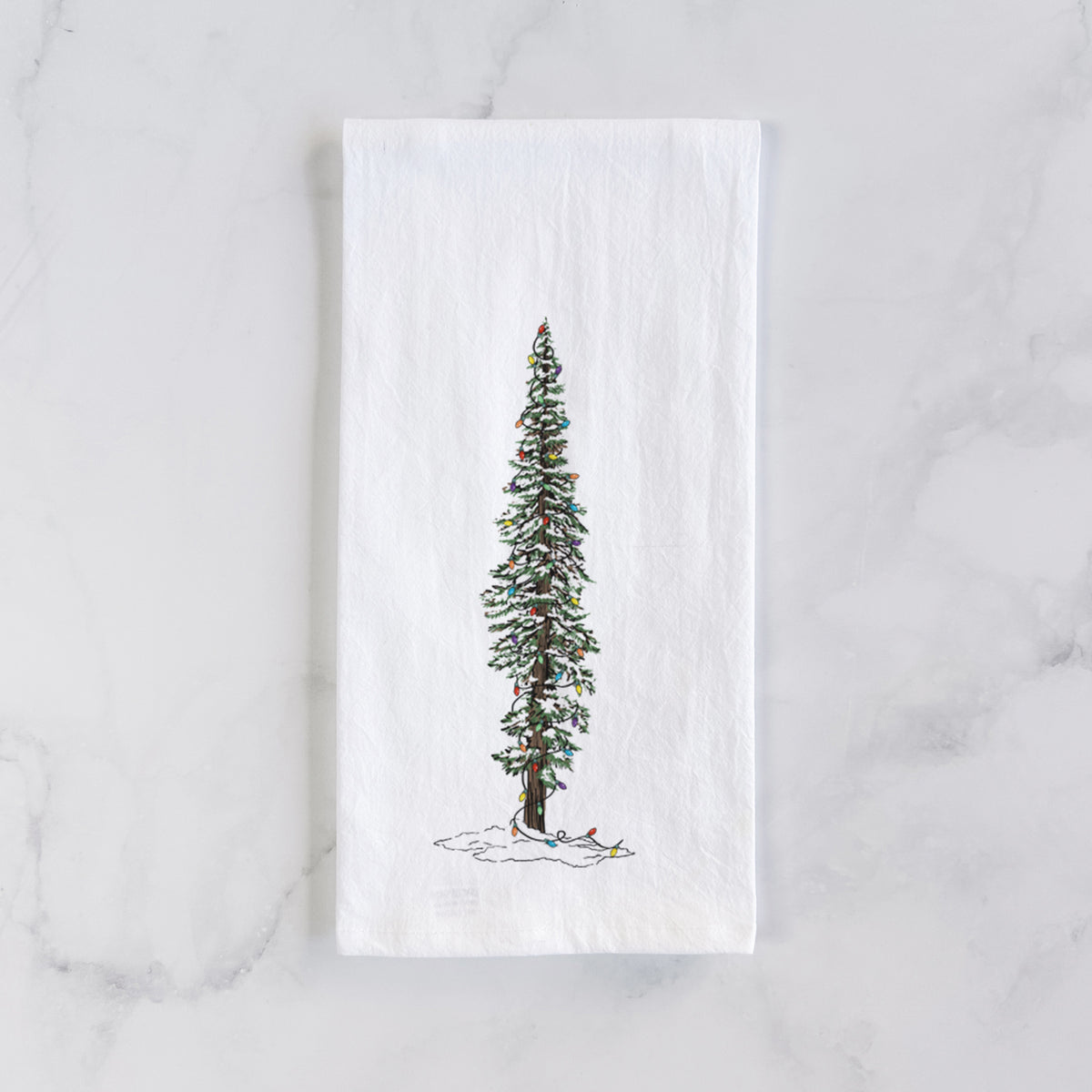 Christmas Redwood Tree Tea Towel