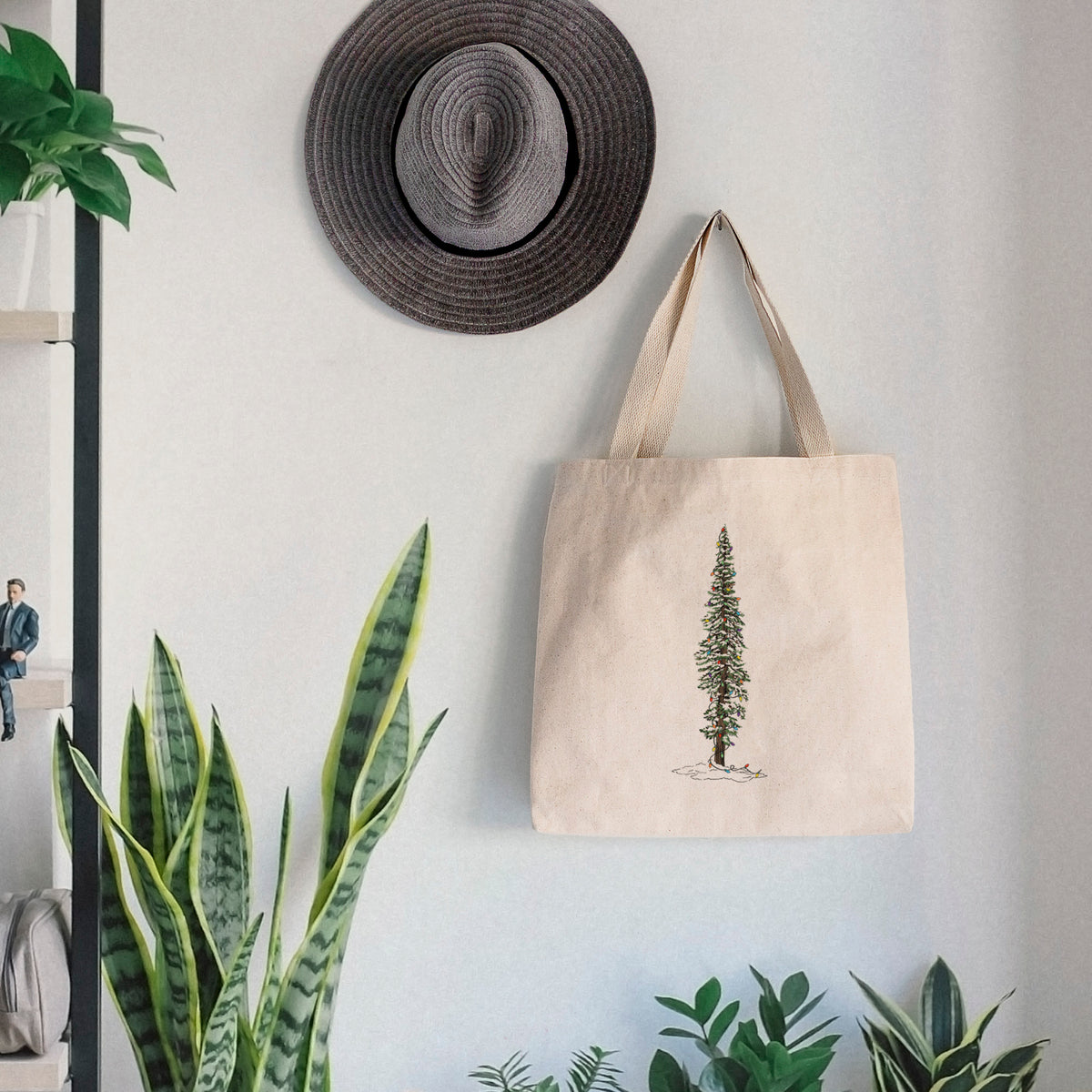 Christmas Redwood Tree - Tote Bag