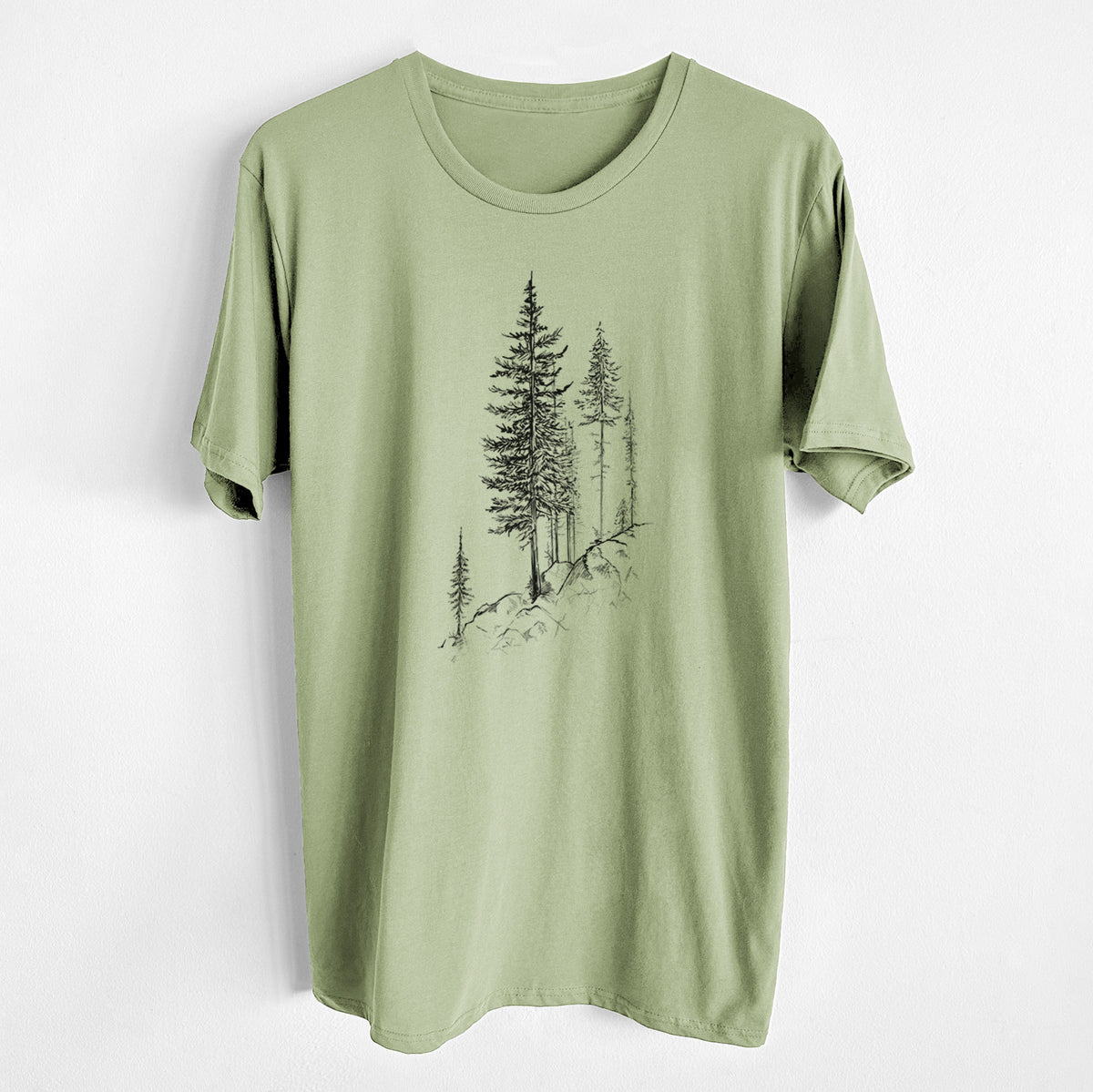 CLOSEOUT - Cliffside Pines - Unisex Crewneck - Made in USA - 100% Organic Cotton