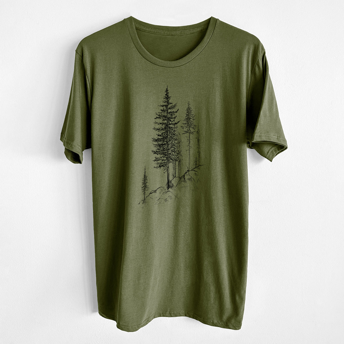 CLOSEOUT - Cliffside Pines - Unisex Crewneck - Made in USA - 100% Organic Cotton