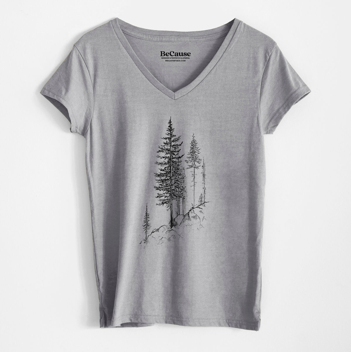 Cliffside Pines - Women&#39;s 100% Recycled V-neck