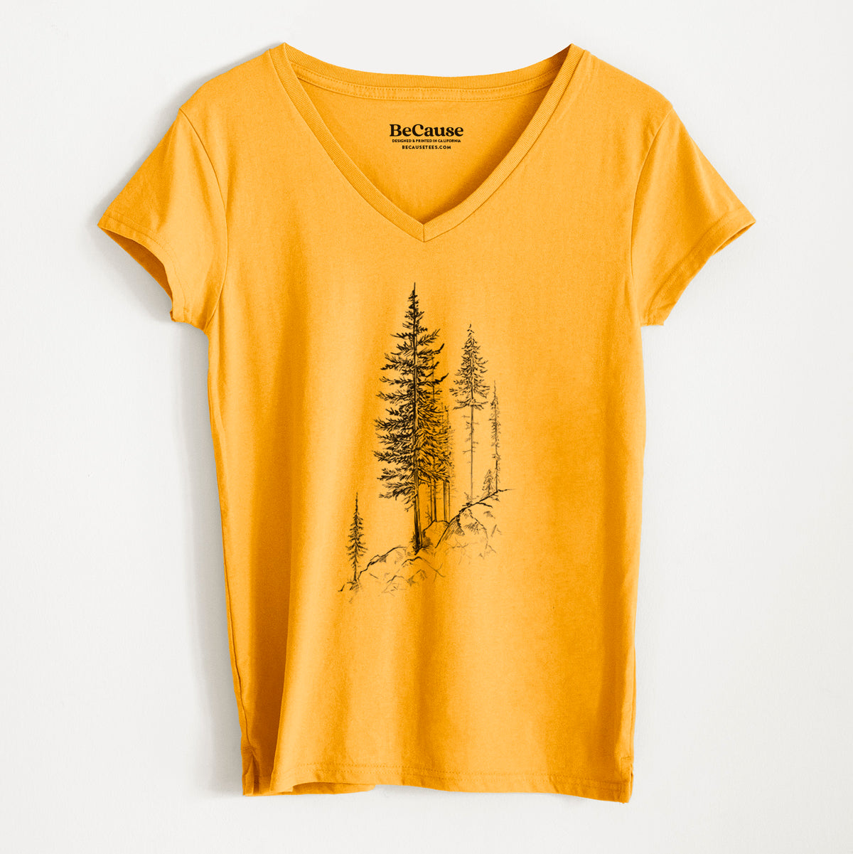 Cliffside Pines - Women&#39;s 100% Recycled V-neck