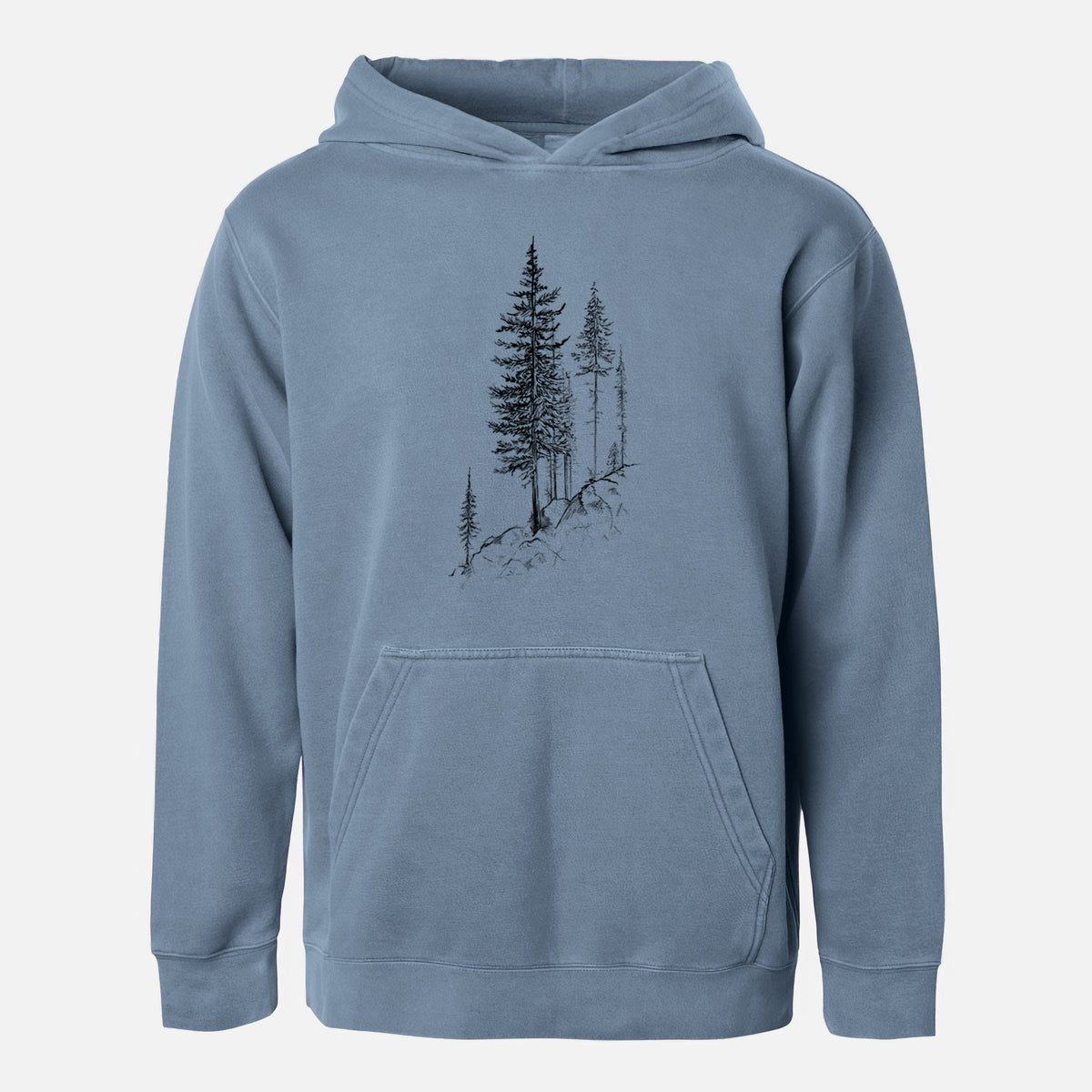 Cliffside Pines - Youth Pigment Dyed Hoodie