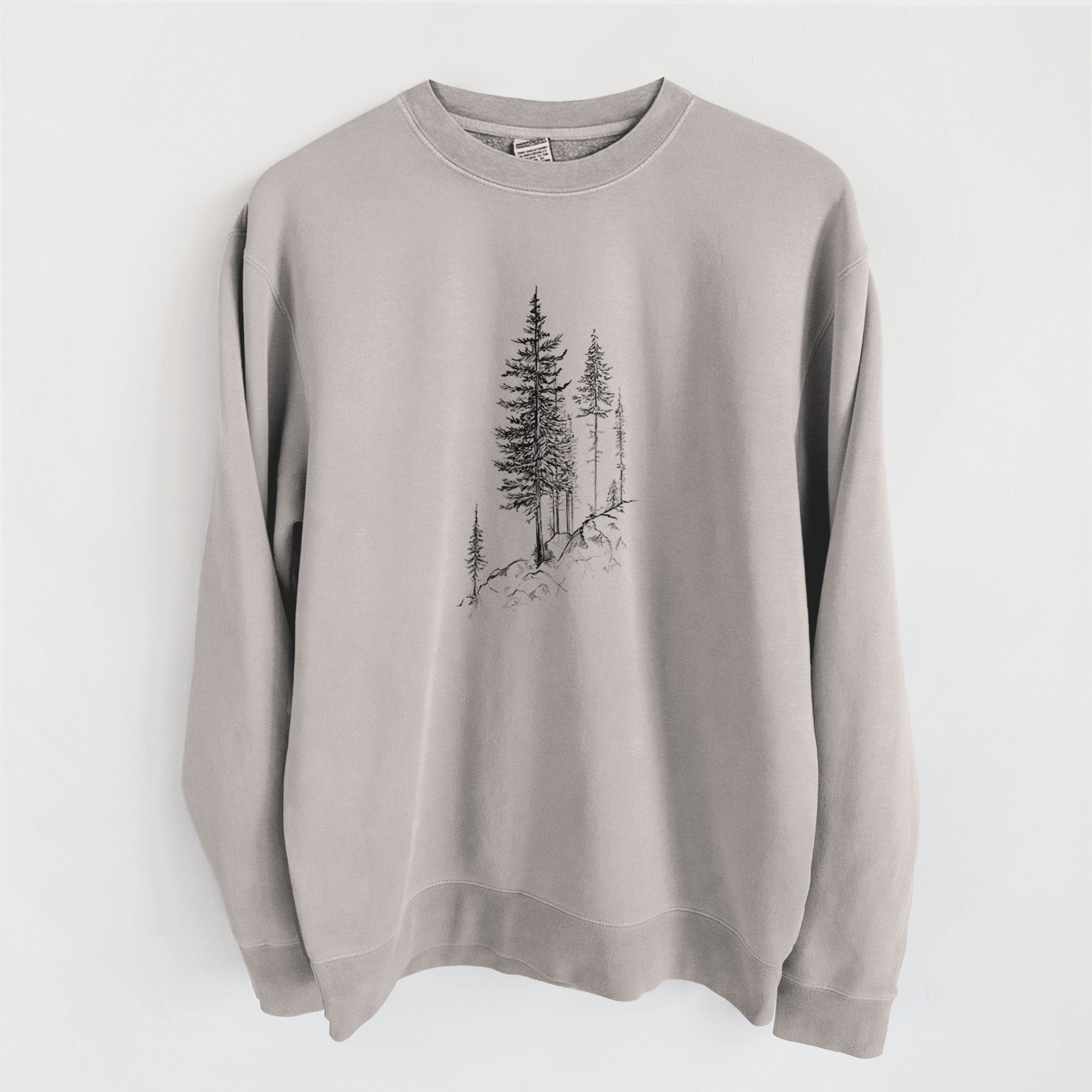 Cliffside Pines - Unisex Pigment Dyed Crew Sweatshirt