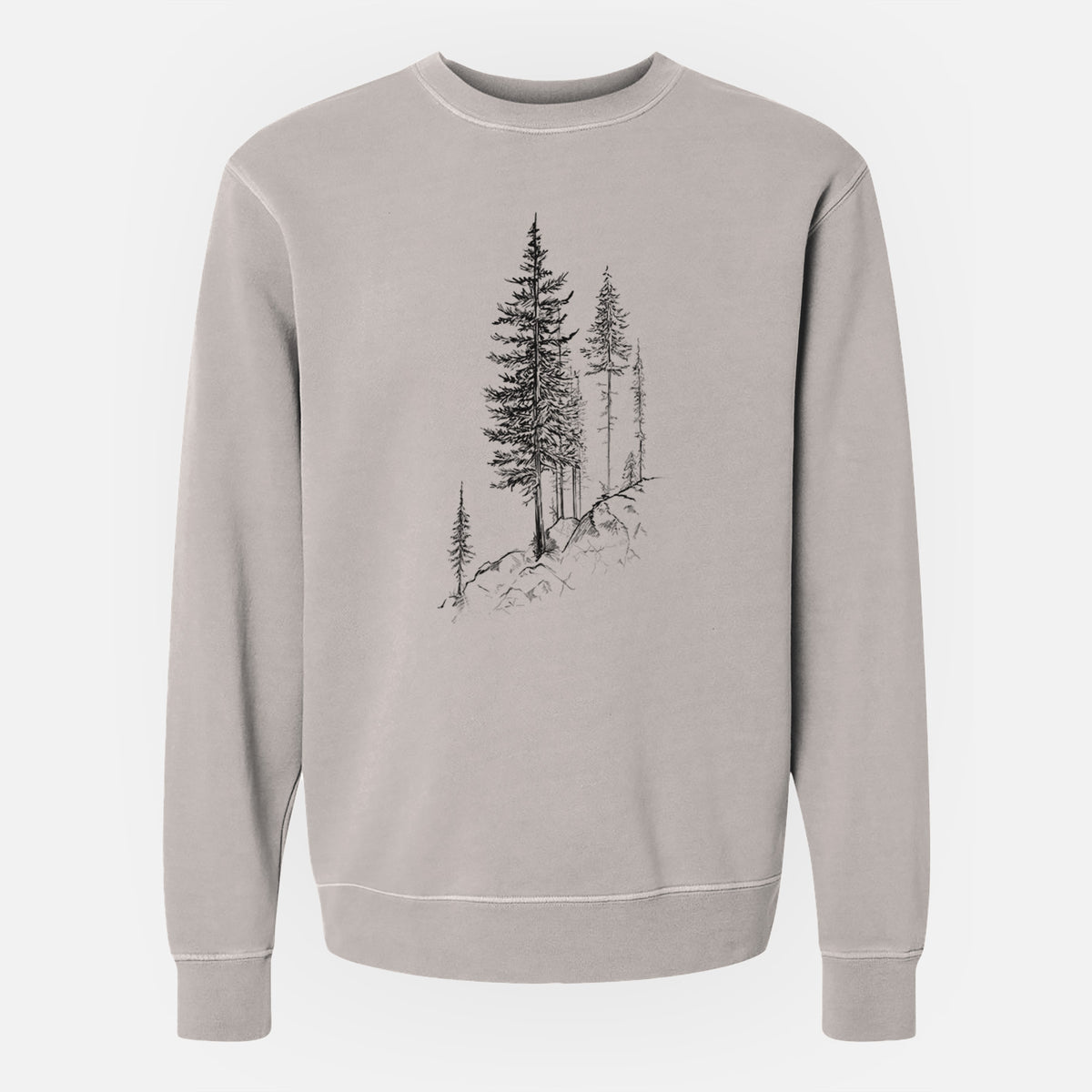 Cliffside Pines - Unisex Pigment Dyed Crew Sweatshirt