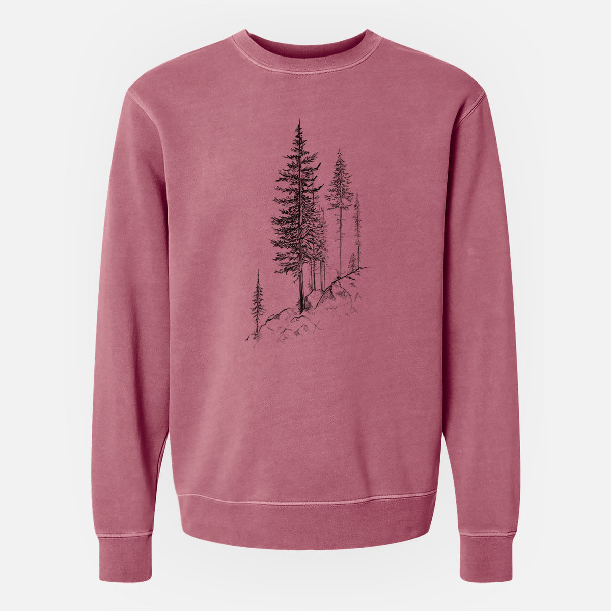 Cliffside Pines - Unisex Pigment Dyed Crew Sweatshirt