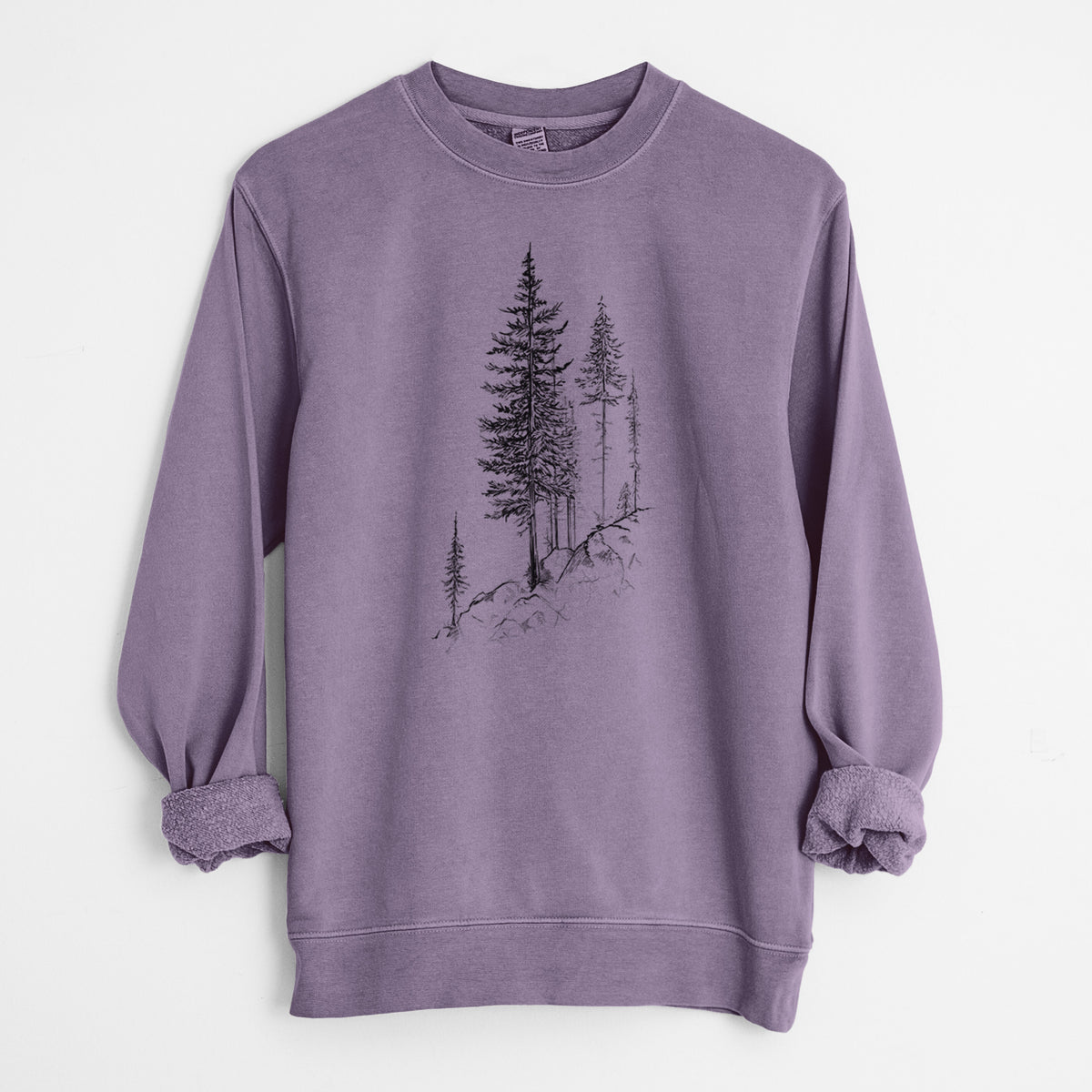 Cliffside Pines - Unisex Pigment Dyed Crew Sweatshirt