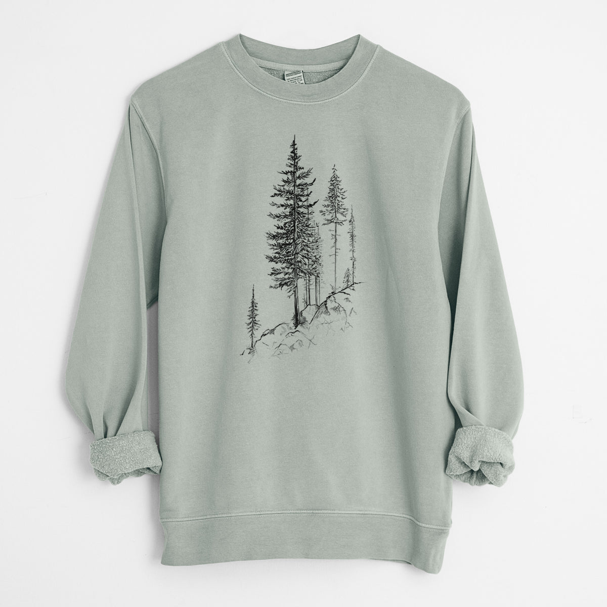 Cliffside Pines - Unisex Pigment Dyed Crew Sweatshirt