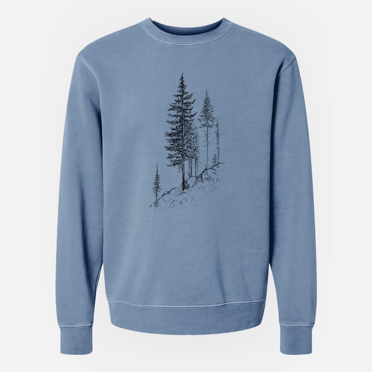 Cliffside Pines - Unisex Pigment Dyed Crew Sweatshirt