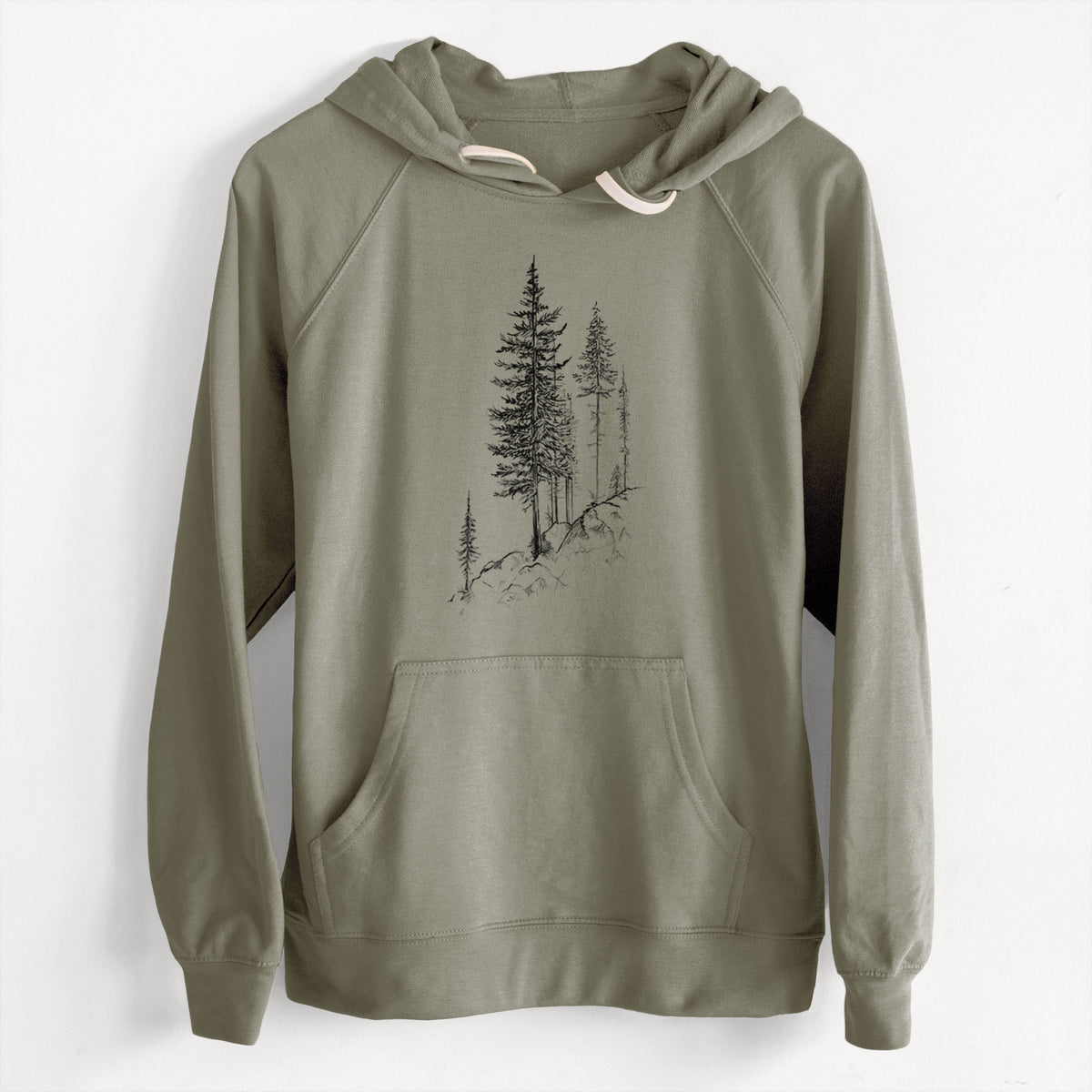 CLEARANCE - Cliffside Pines  - Unisex Slim Fit Loopback Terry Hoodie