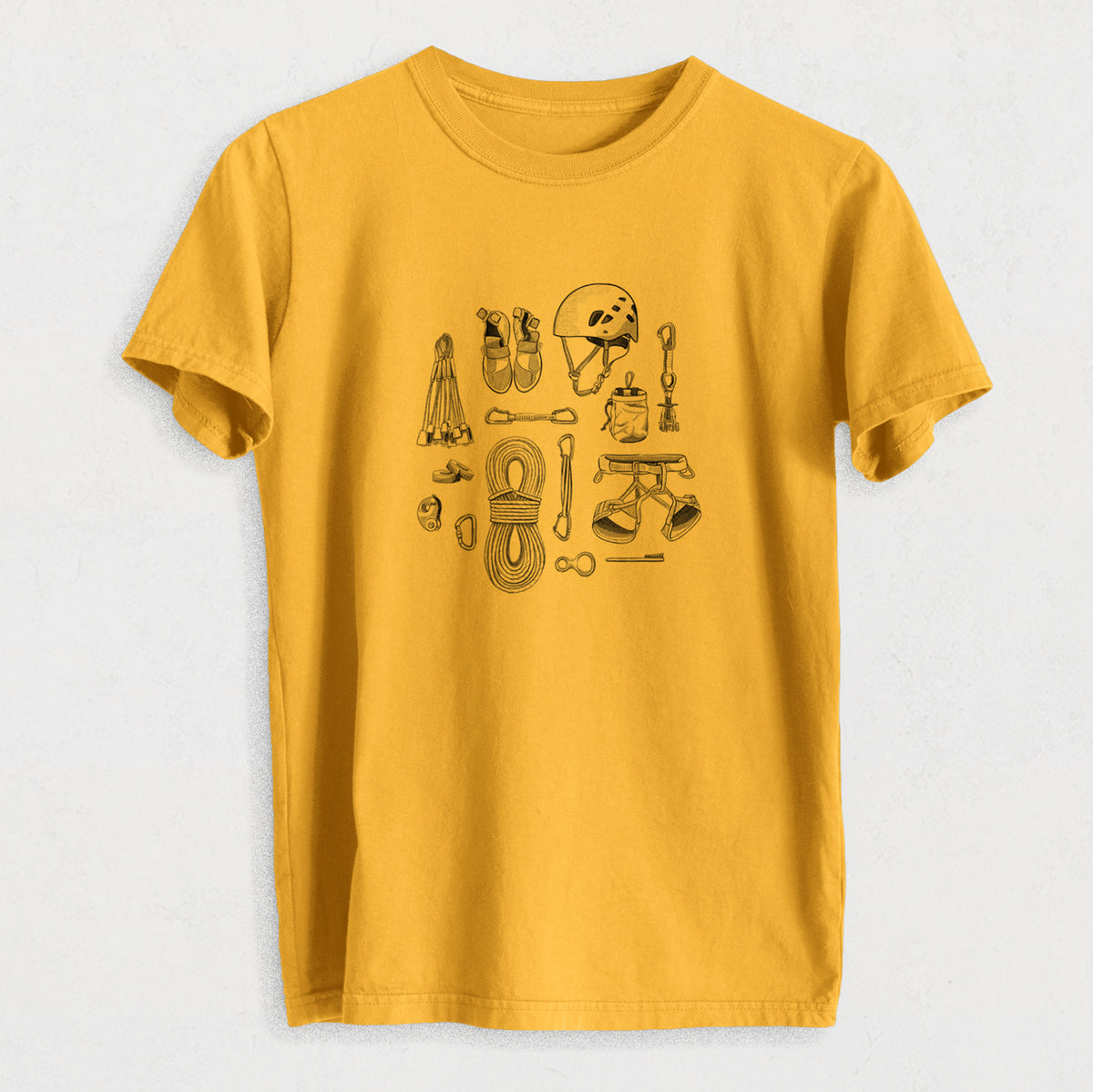 Summit Climbing Essentials - Heavyweight Men&#39;s 100% Organic Cotton Tee
