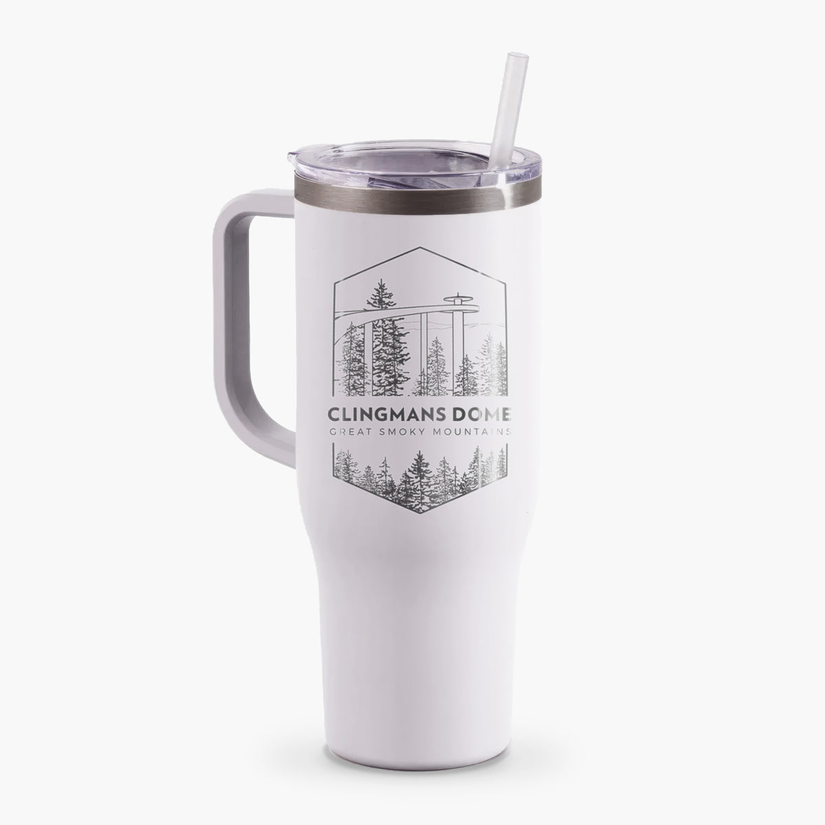 Clingmans Dome - Great Smoky Mountains National Park - 40oz Tumbler with Handle