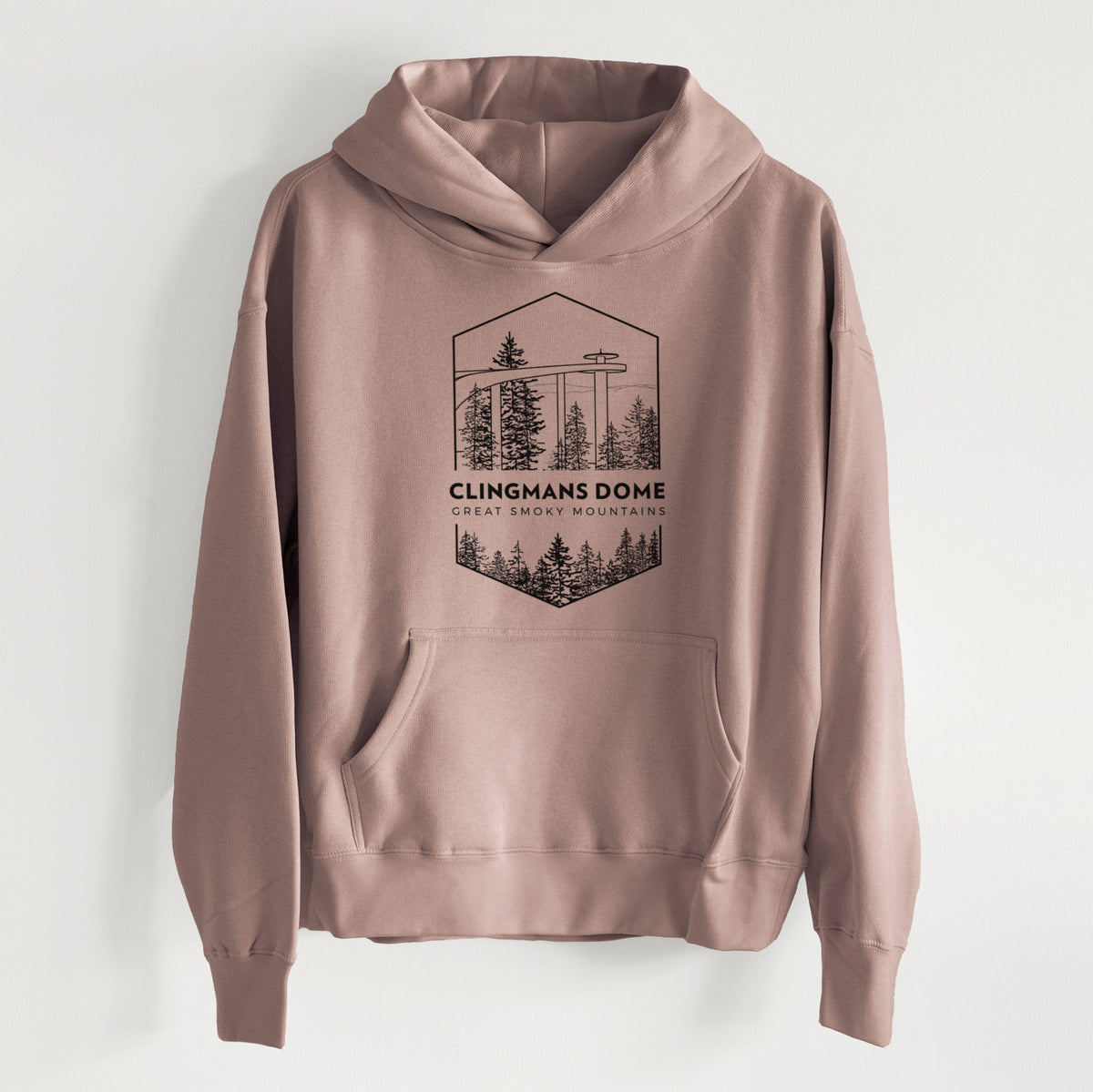Clingmans Dome - Great Smoky Mountains National Park - Women&#39;s Heavyweight Relaxed Hoodie