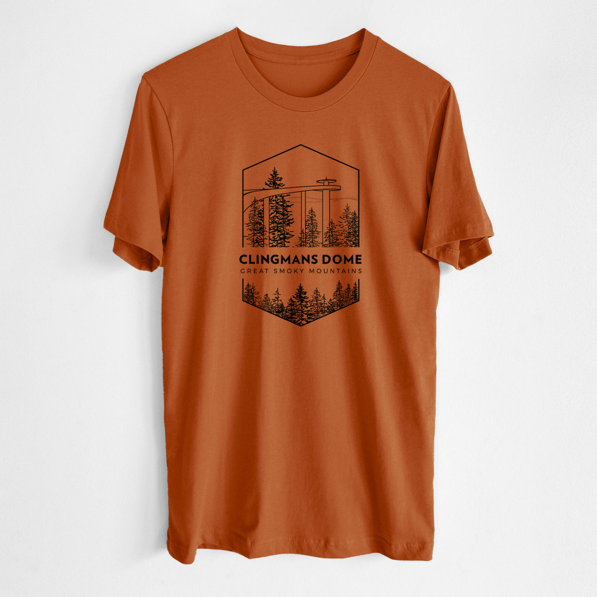 Clingmans Dome - Great Smoky Mountains National Park - Lightweight 100% Cotton Unisex Crewneck