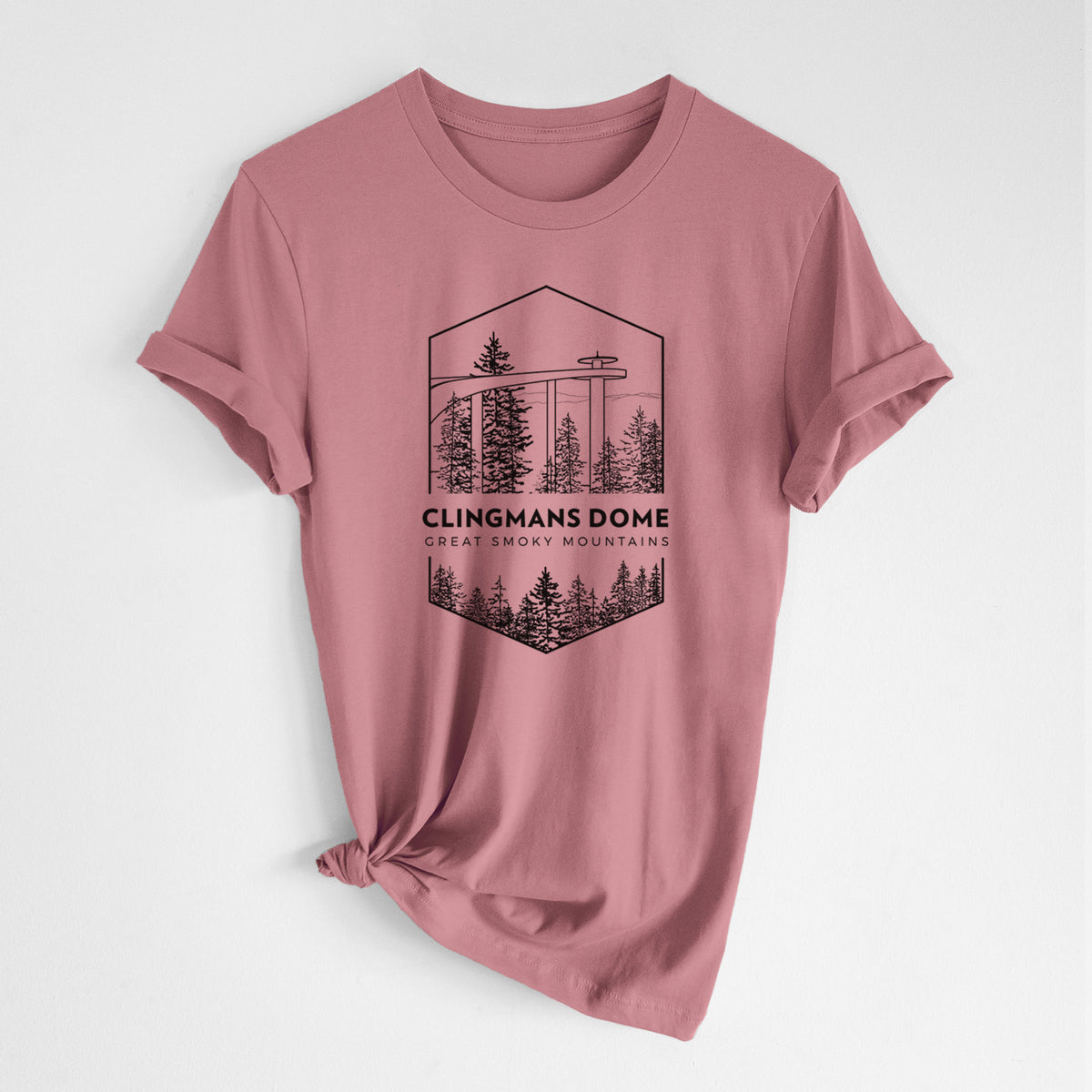 Clingmans Dome - Great Smoky Mountains National Park - Lightweight 100% Cotton Unisex Crewneck