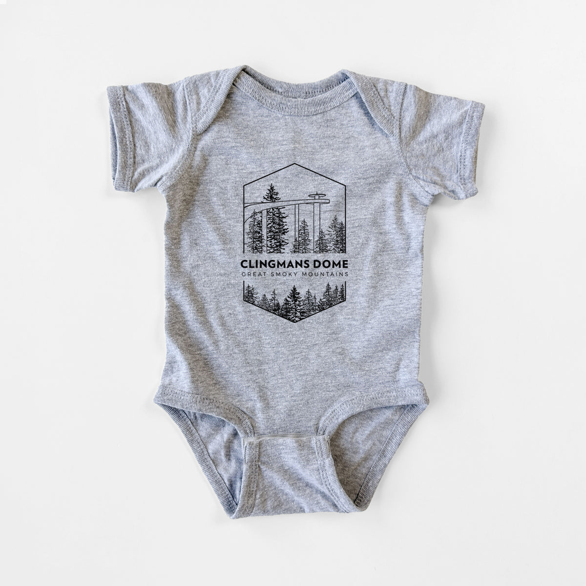 Clingmans Dome - Great Smoky Mountains National Park - Baby Fine Jersey Bodysuit