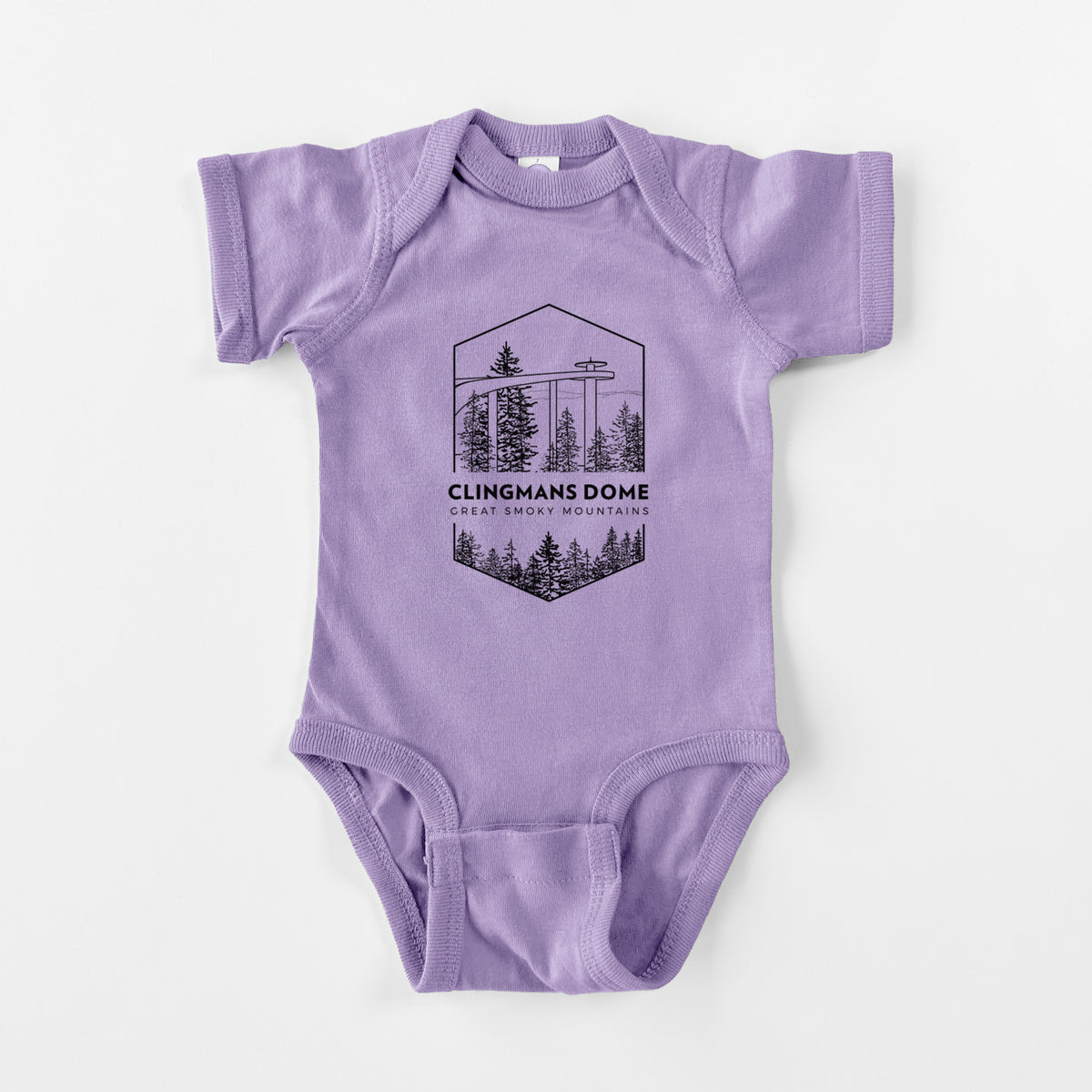 Clingmans Dome - Great Smoky Mountains National Park - Baby Fine Jersey Bodysuit